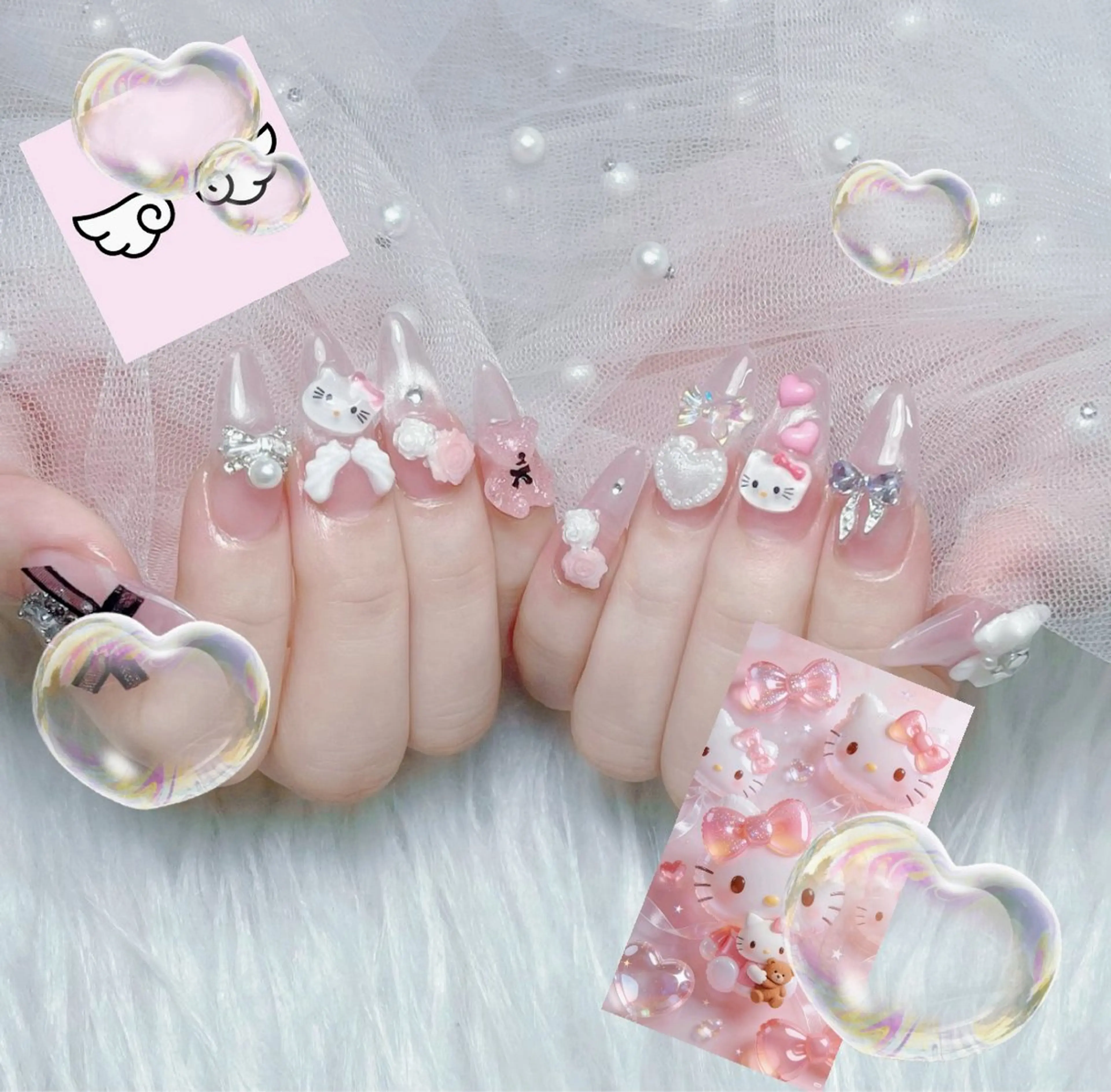 カラー グラデーションカラー ピンクカラー ハンドネイル AIN Nailのネイルデザイン