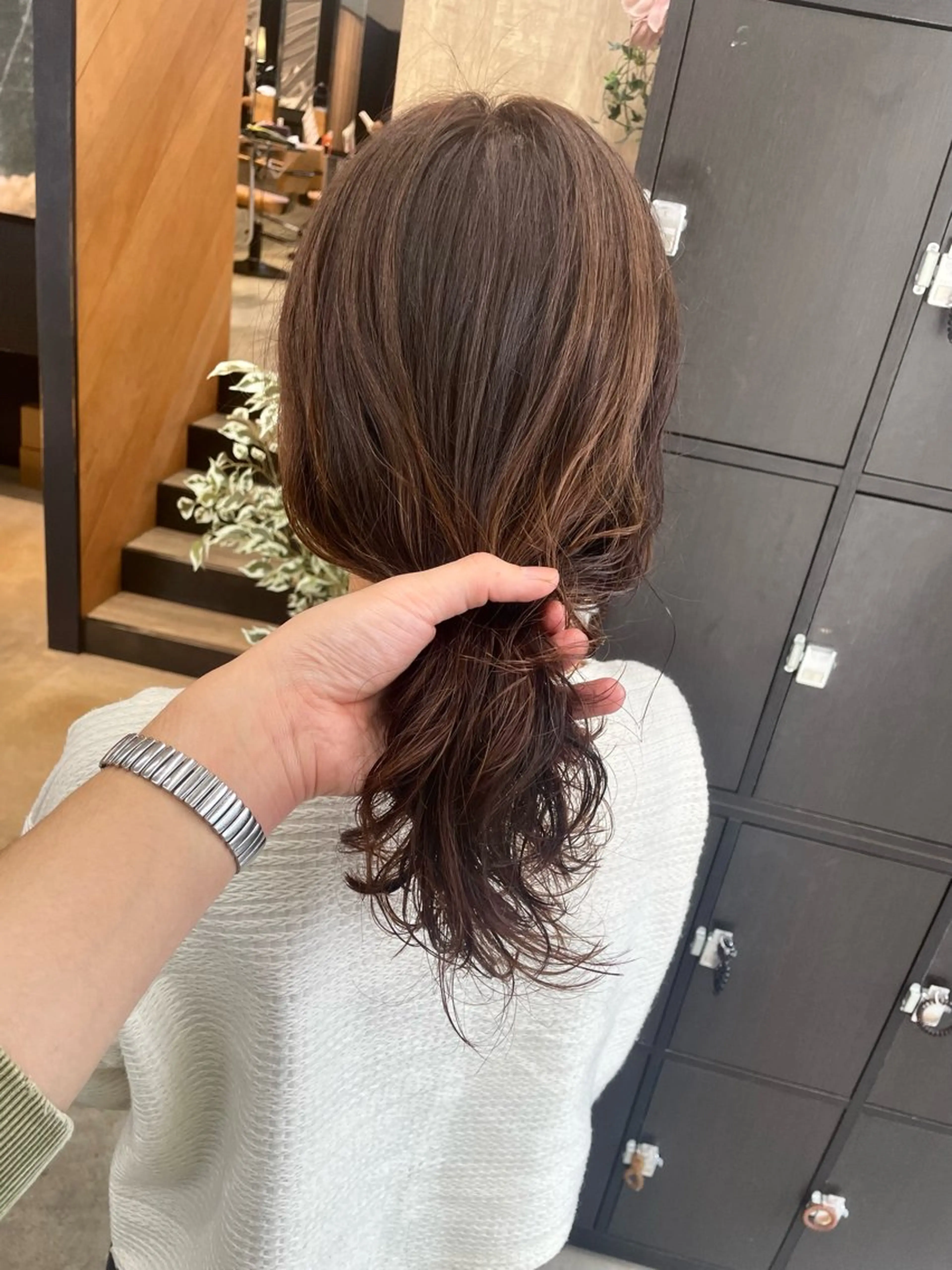 ミディアム カット パーマ テラダ ユウシン西金沢のヘアスタイル