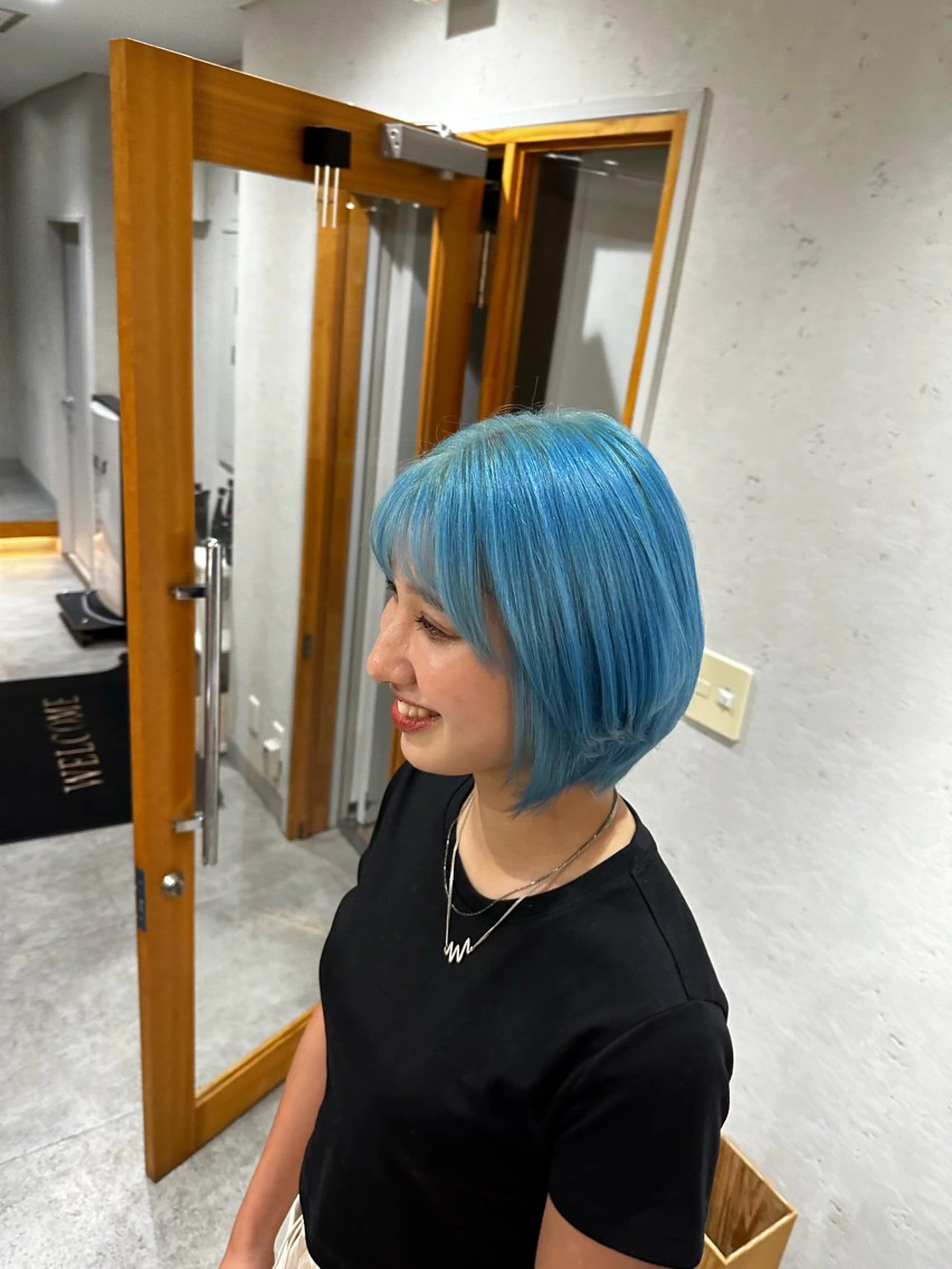 ミディアム カラー 上野/エフェクトブリ ーチ✂︎touiのヘアスタイル