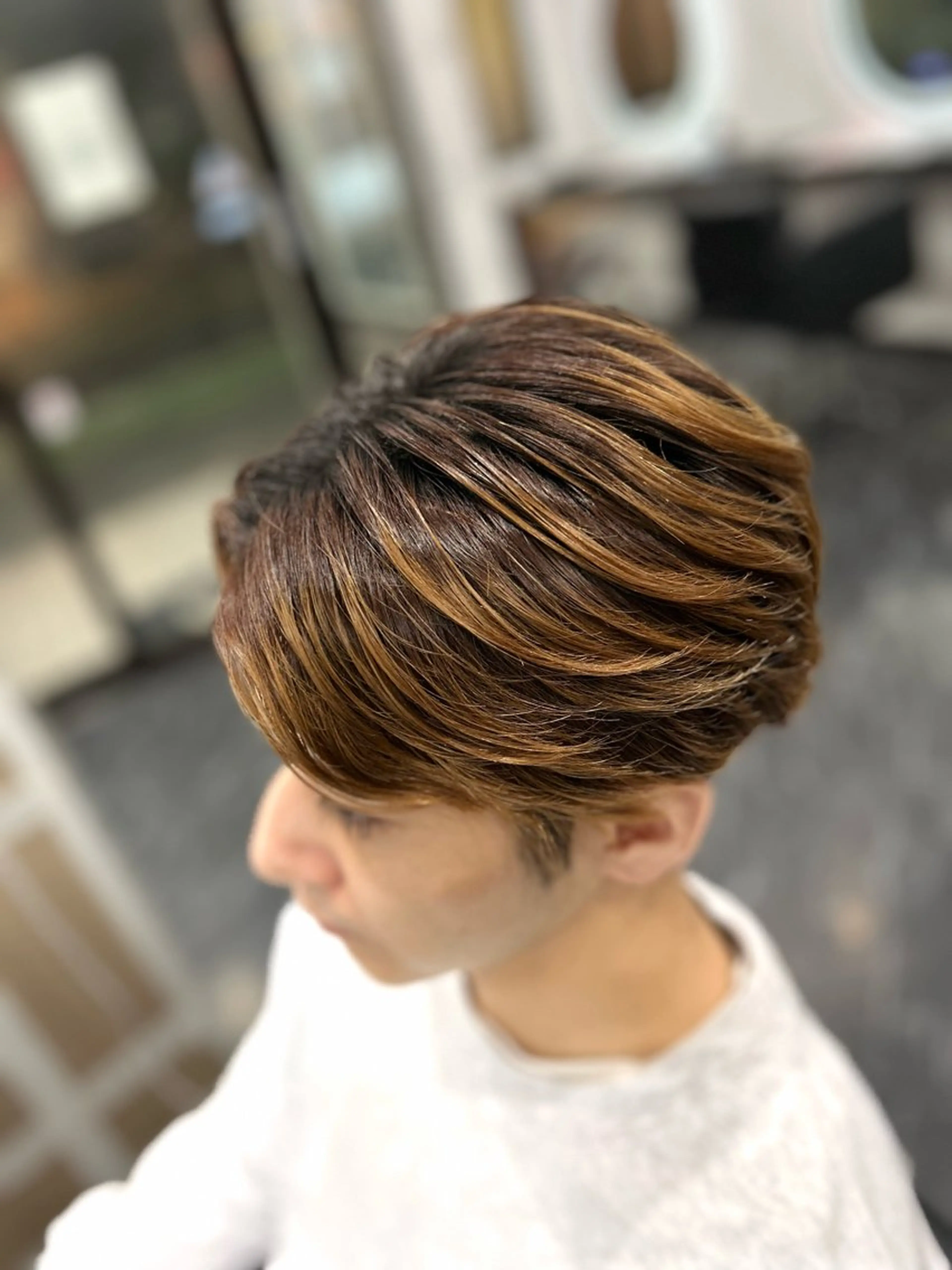 パーマ メンズ 成安 雪菜のヘアスタイル