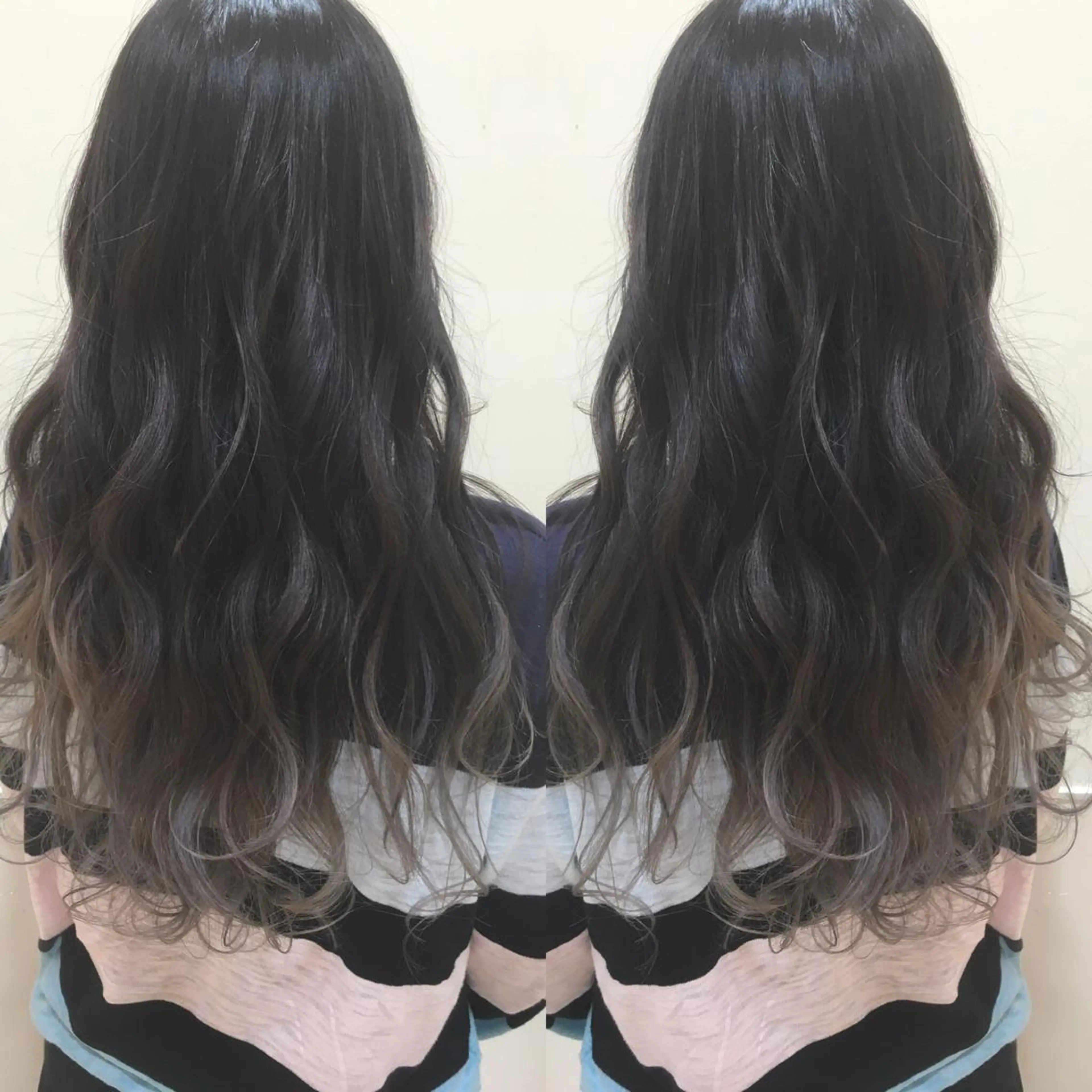 ロング カラー 早川 真幸のヘアスタイル