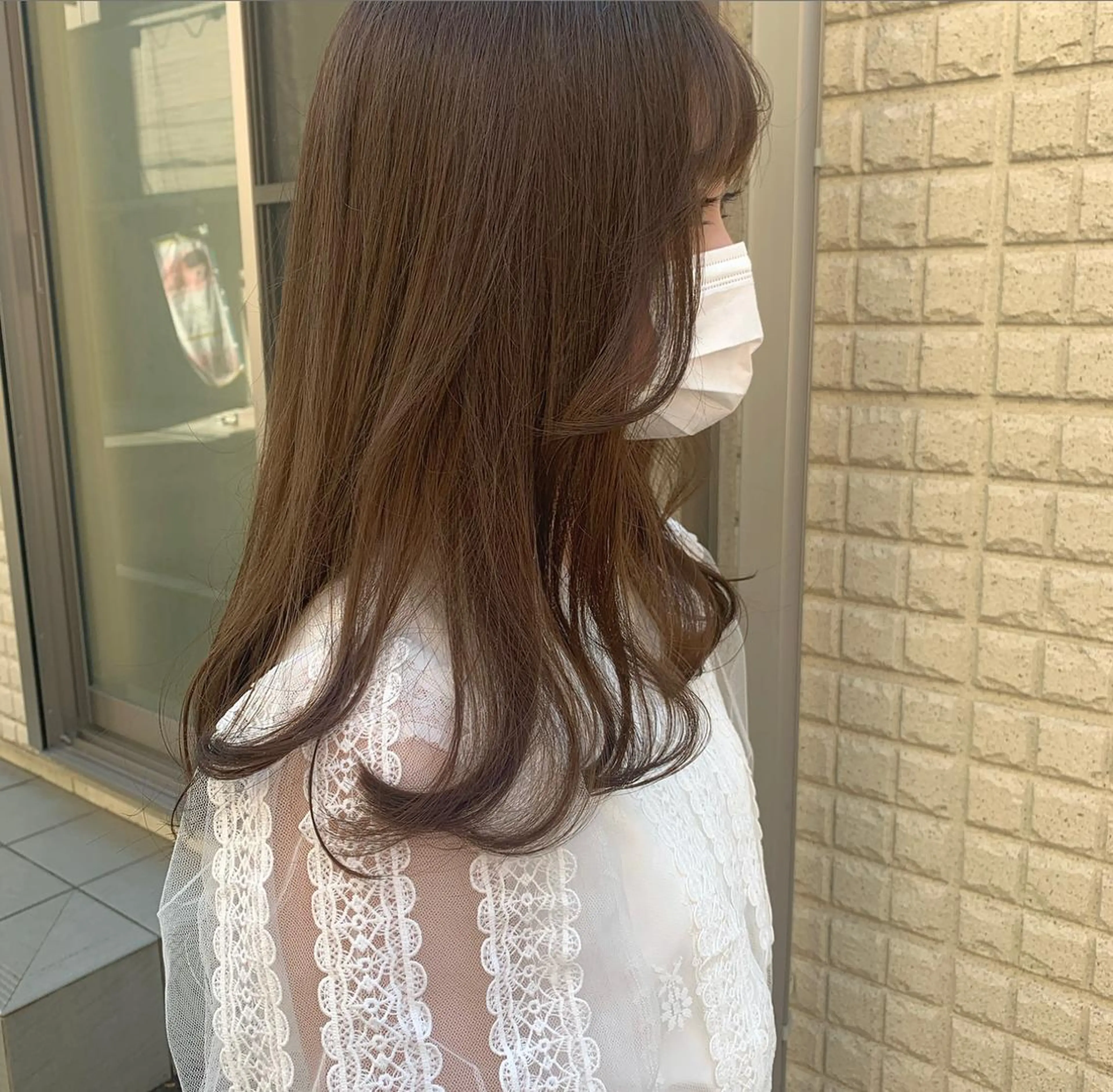 セミロング カラー stylist店長 岡本真依のヘアスタイル