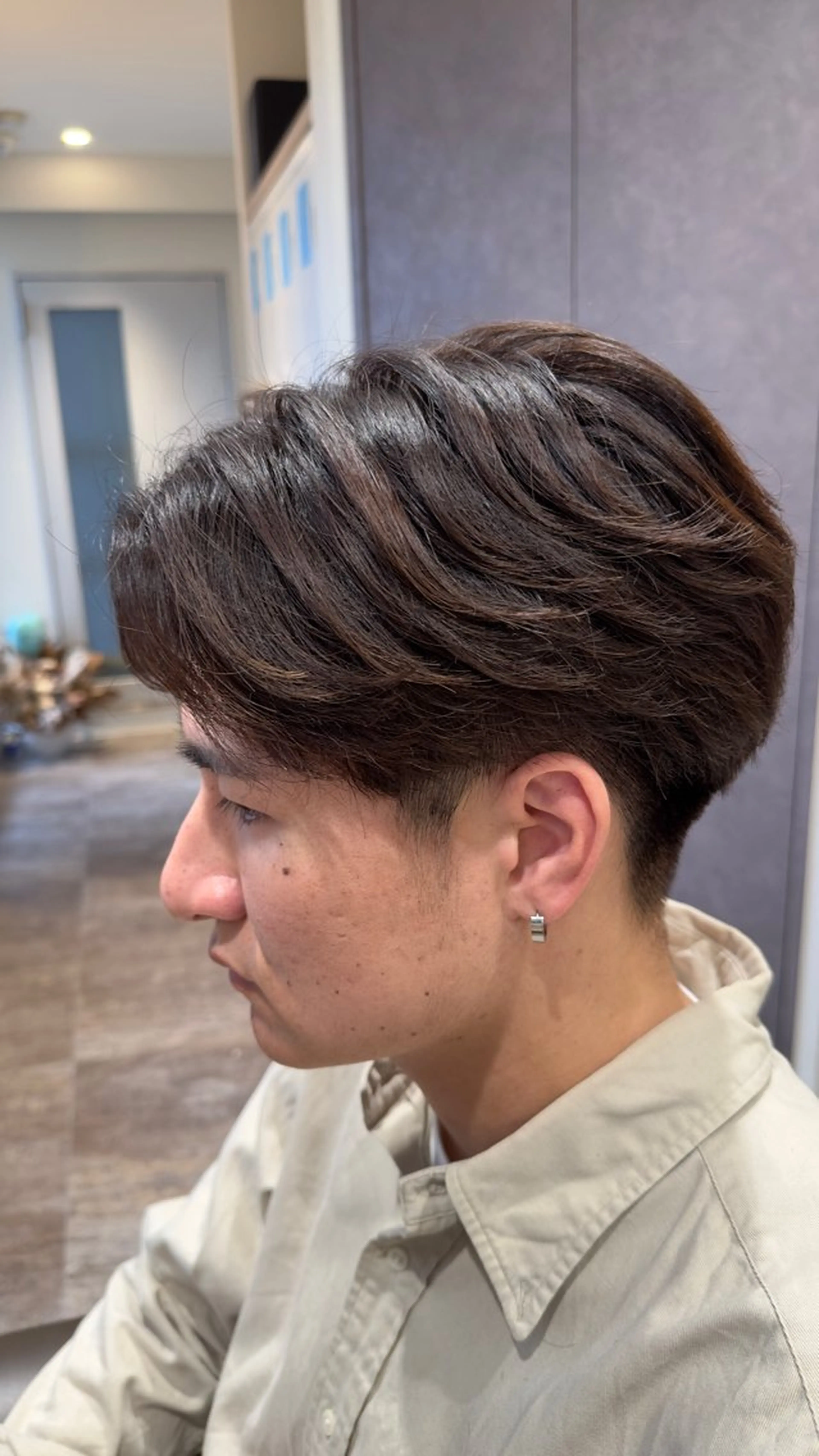 ショート パーマ メンズ 【メンズパーマ】比嘉 啓人のヘアスタイル