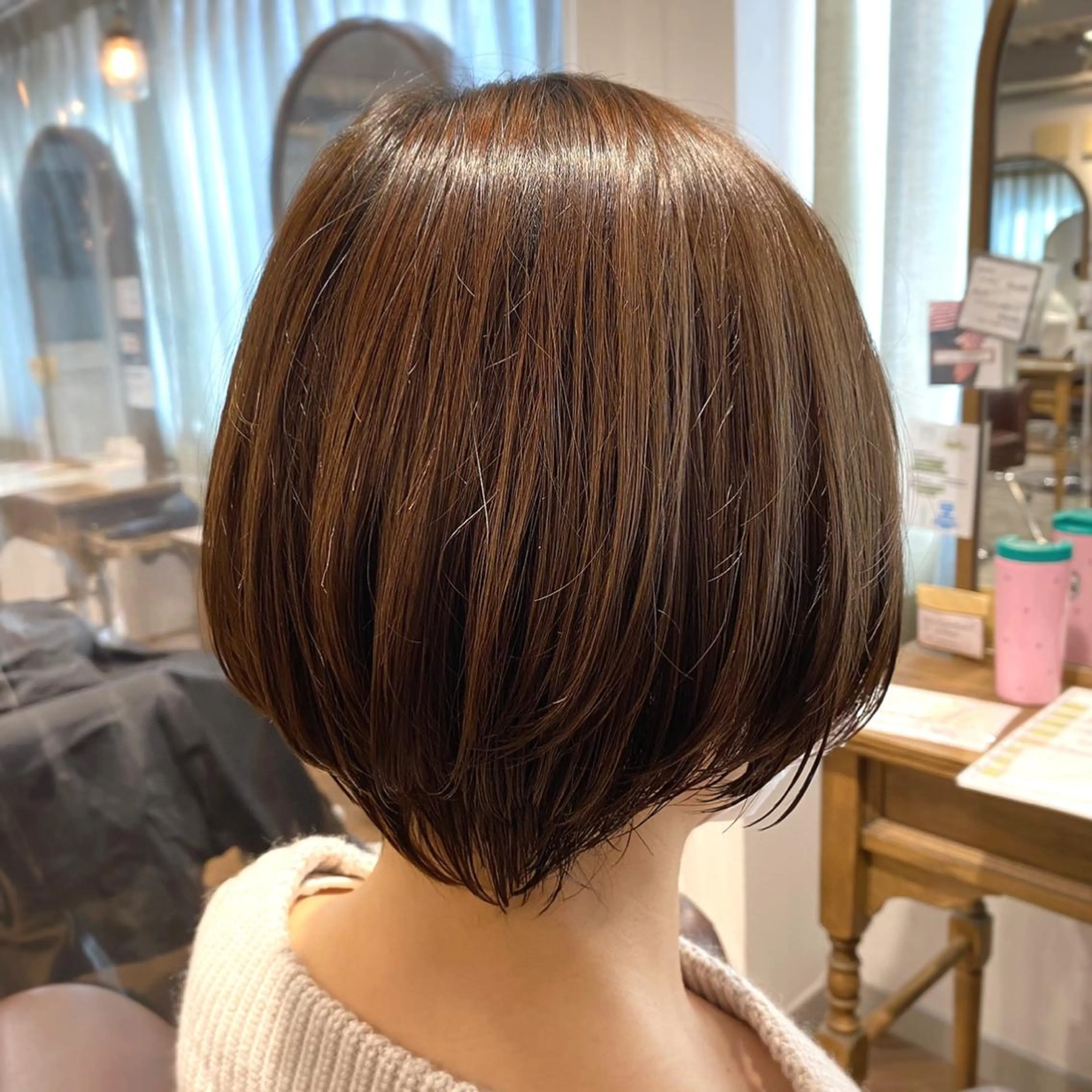 ショート カラー ショートボブ ボブ ショートヘア メンズパーマ 西條真治のヘアスタイル