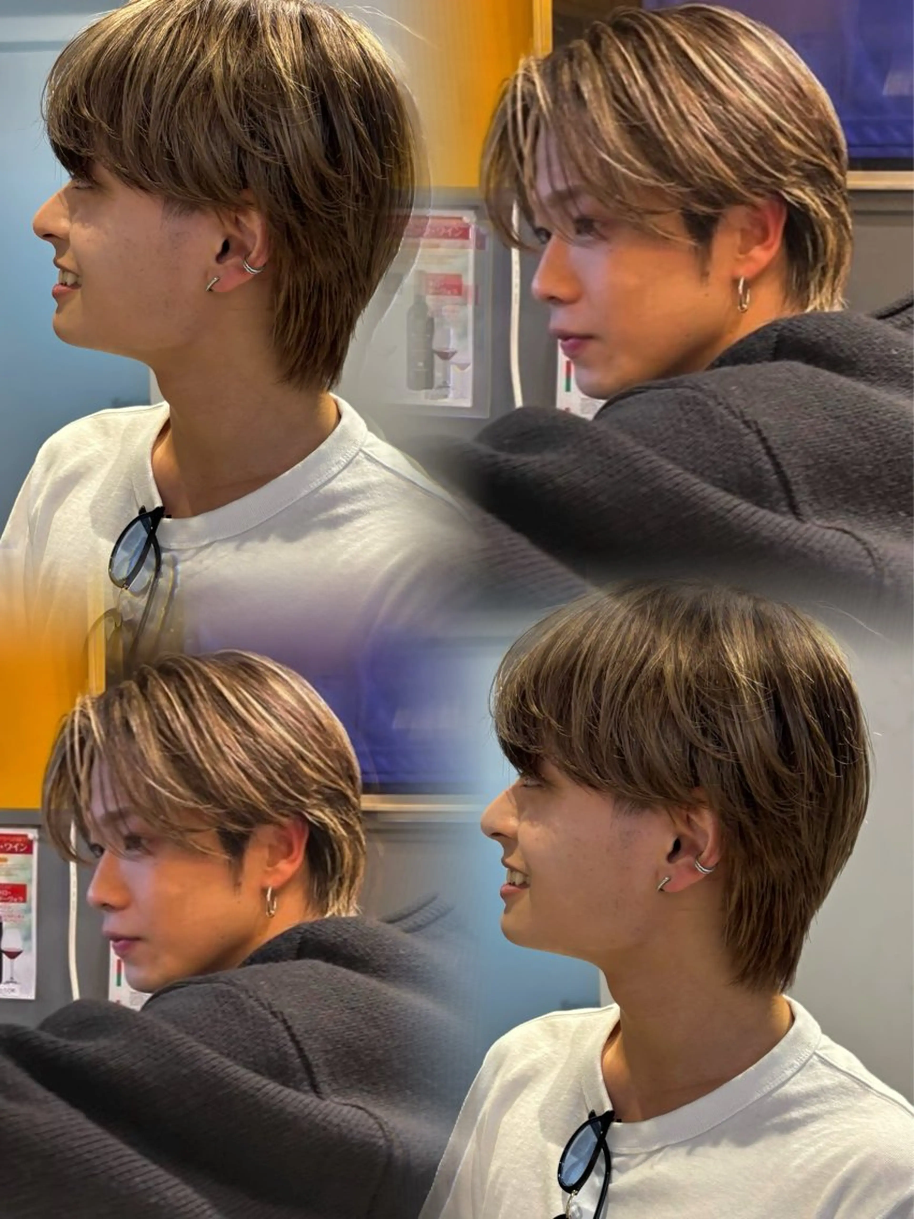 メンズ ヘアカラー メンズパーマ/ メッシュ📍ﾕﾘのヘアスタイル