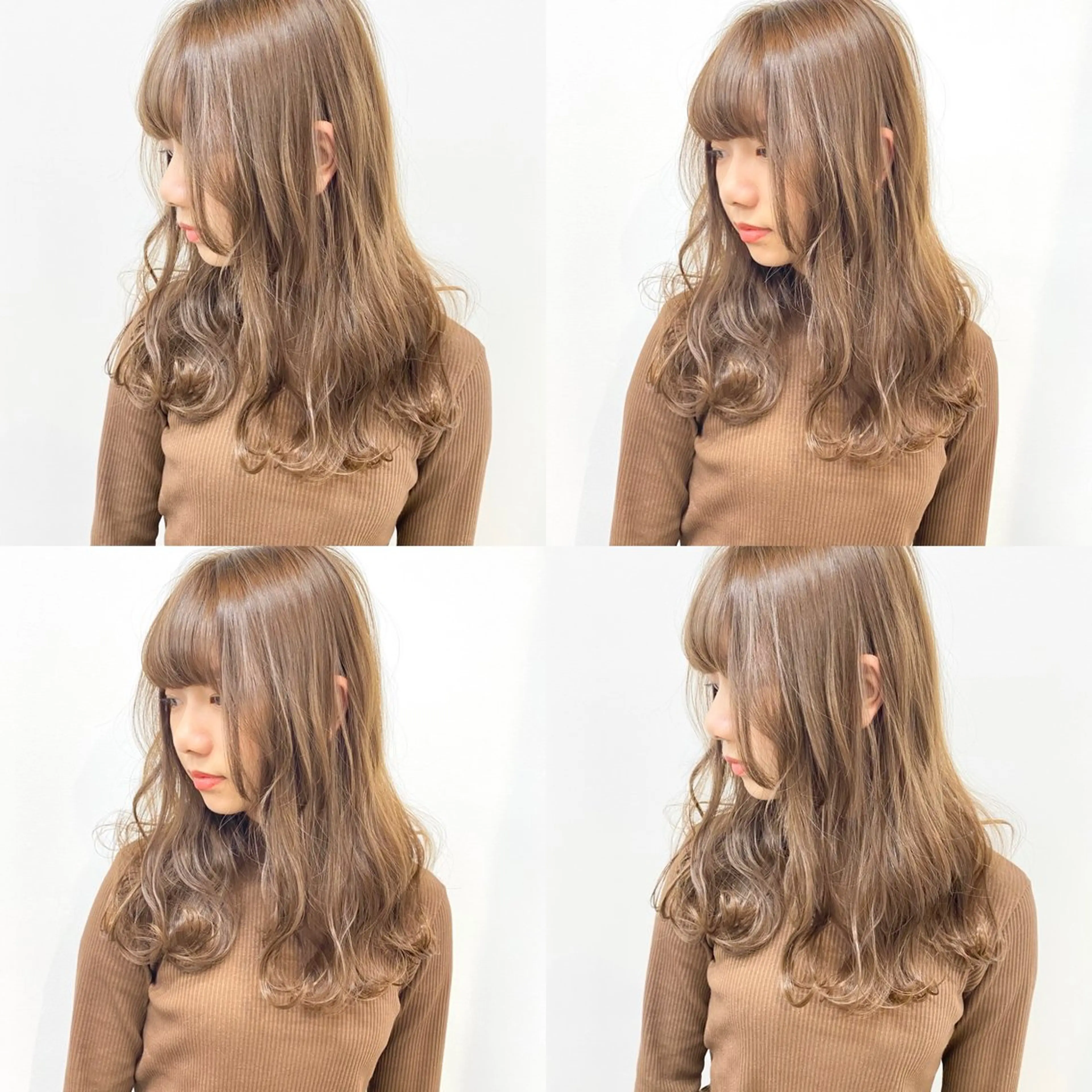 セミロング ハイライト レイヤーカット ヘアカラー トリートメント 成城美容室 YOSHIMURAのヘアスタイル