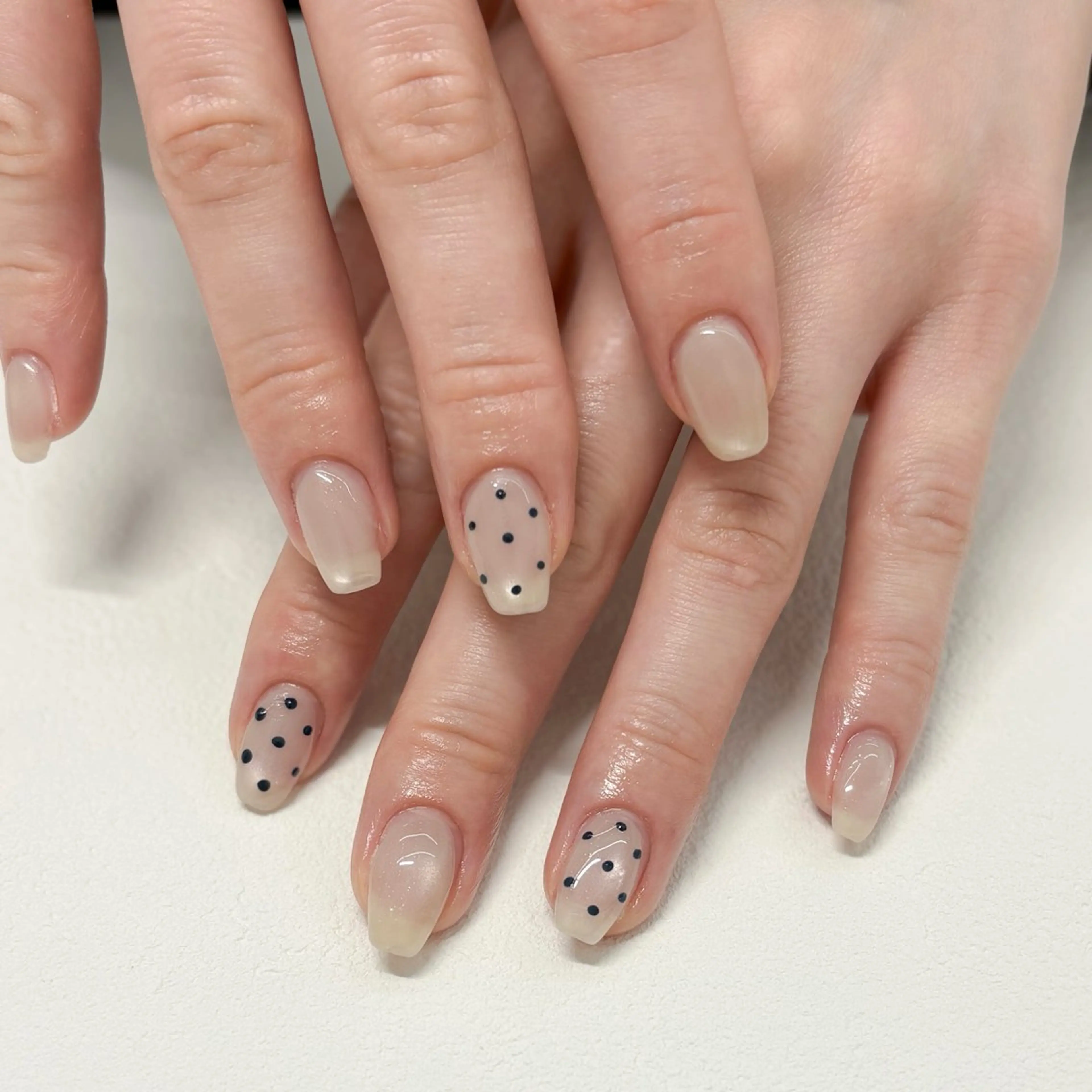 ネイル ドット マグネットネイル シンプルネイル moeko nailのネイルデザイン