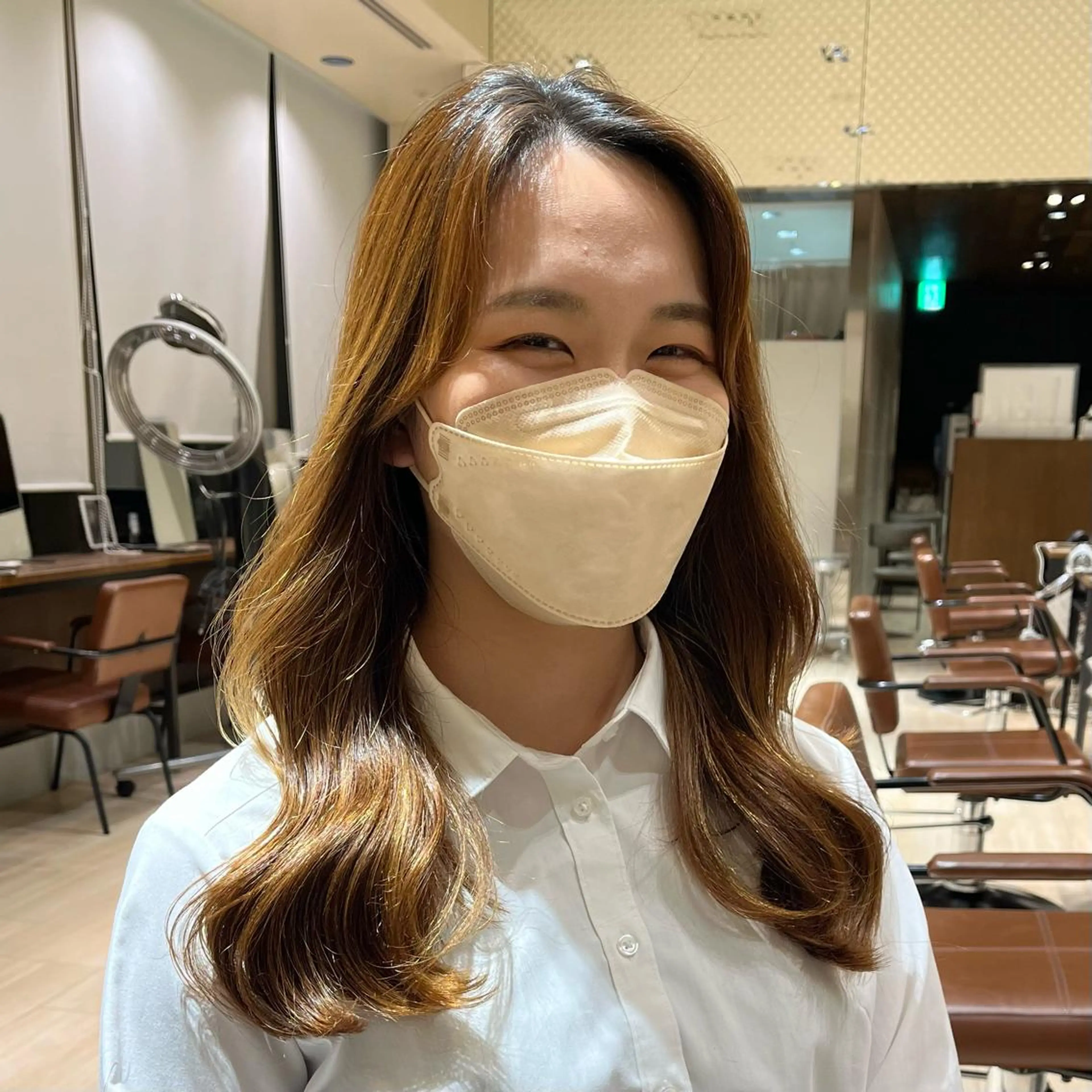 ロング パーマ 韓国風ヘア デジタルパーマ 早朝セット☀️ レイヤー/Momoのヘアスタイル