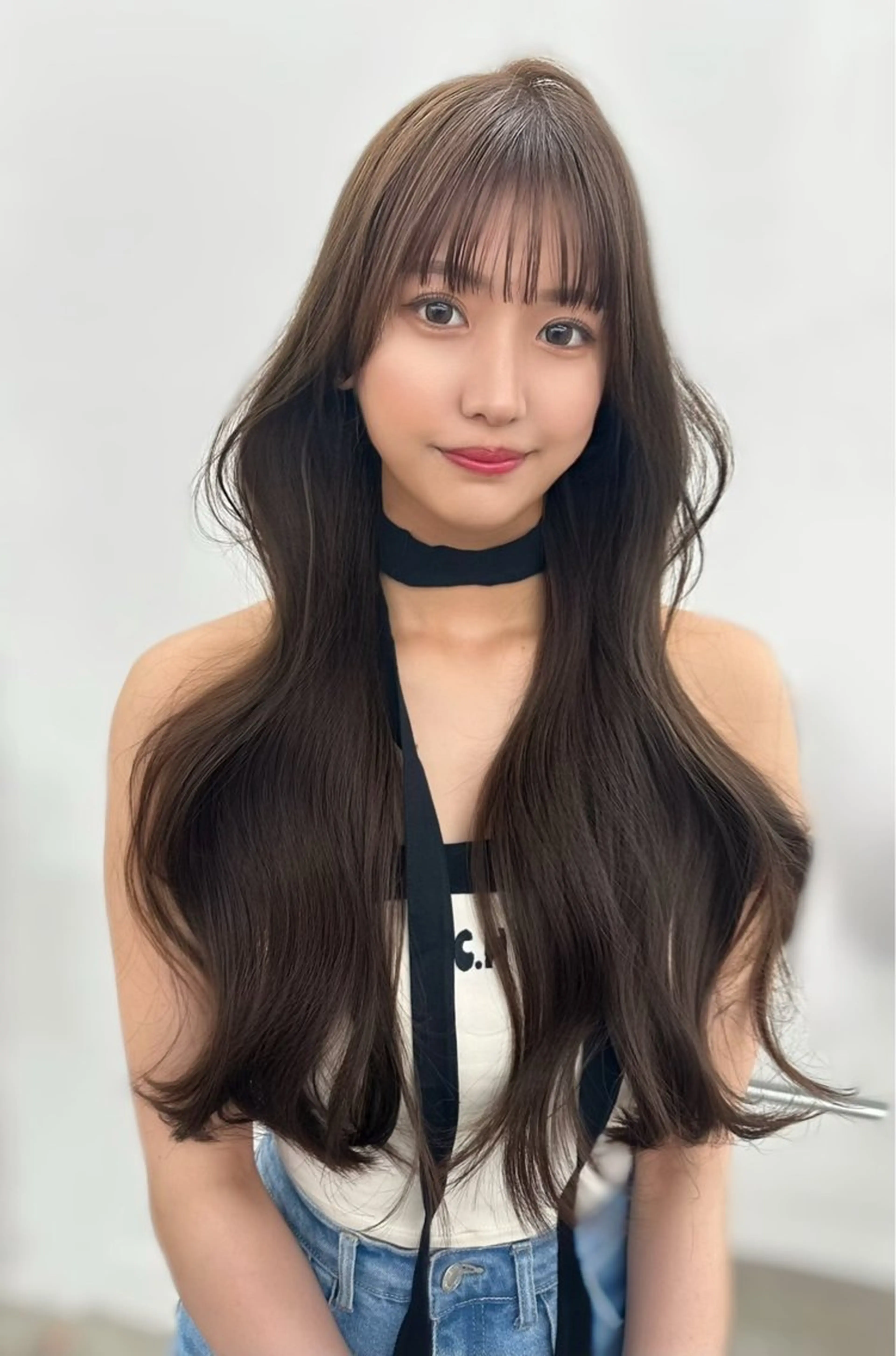 ロング カラー ブリーチ 透明感カラー ブリーチなしカラー 韓国風ヘア 渋谷韓国ヘア🇰🇷 SAYAKA🩶ᩚのヘアスタイル