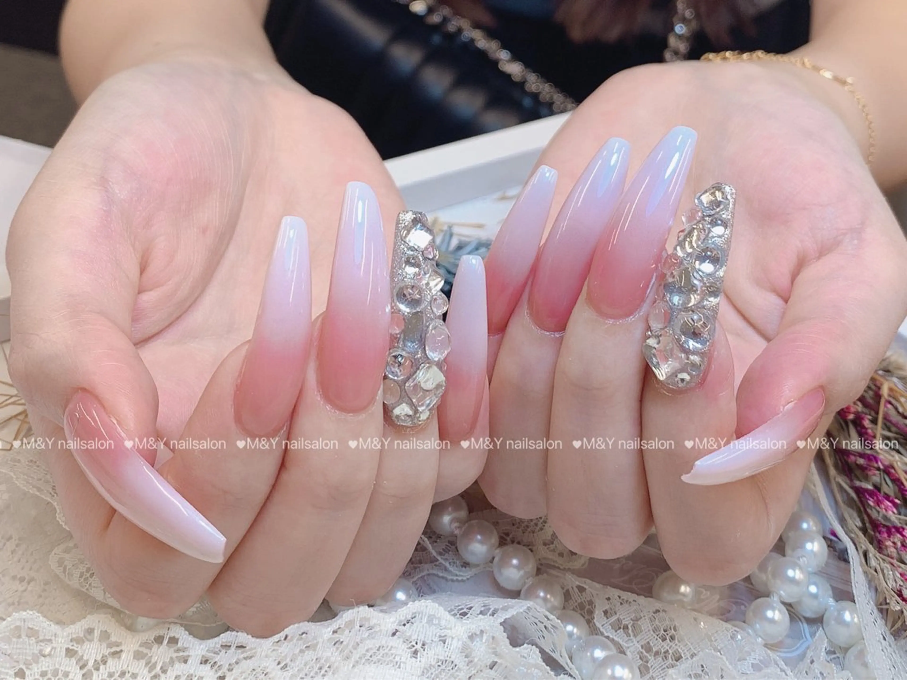 ネイル ロングネイル スカルプネイル ハンドネイル ハンドケア M&Y NailSalonのネイルデザイン