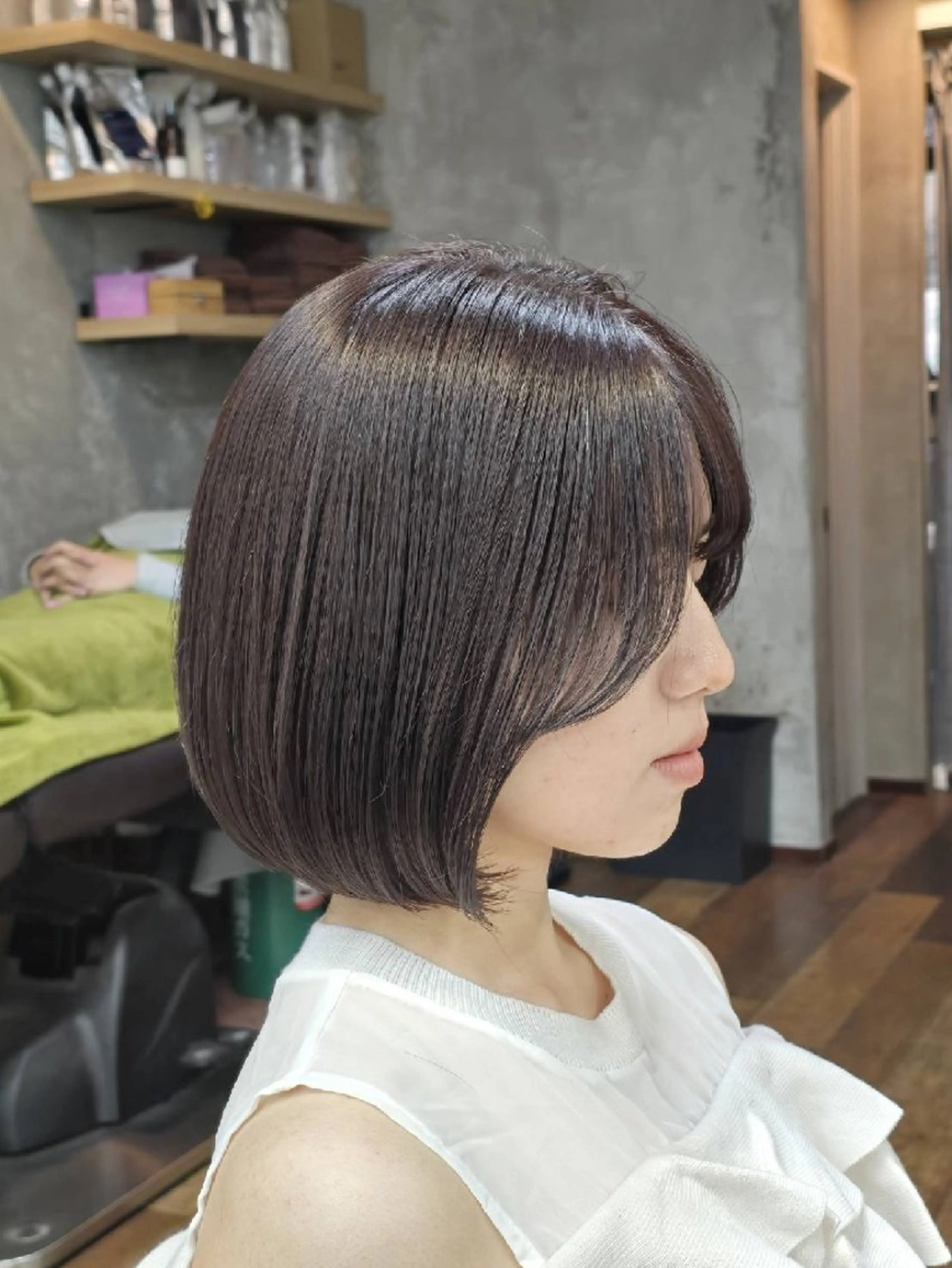 ショート カラー ブラウンカラー マロンブラウン ボブ 顔まわりレイヤー 顔周りカット カット トリートメント 渡辺祐輔 レイヤー✂ 透明感🫧艶カラー✨のヘアスタイル