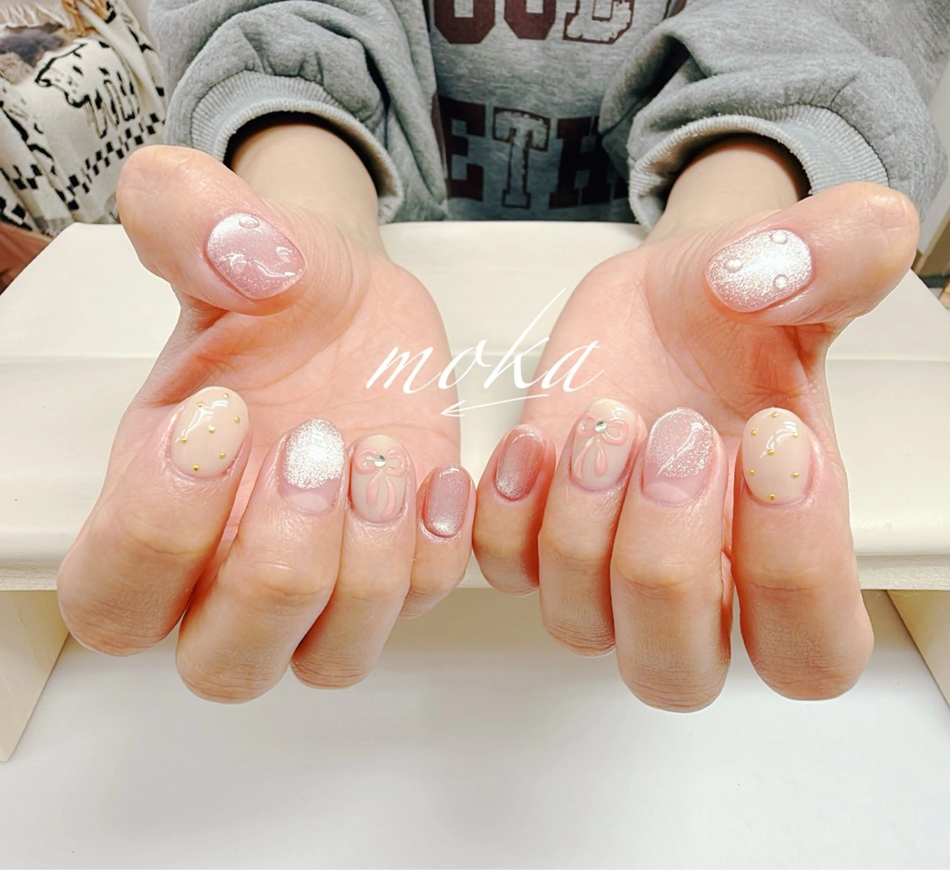 ネイル ハンドネイル ハンドケア 胡蝶蘭レディースサロ ンNailMOKAのネイルデザイン