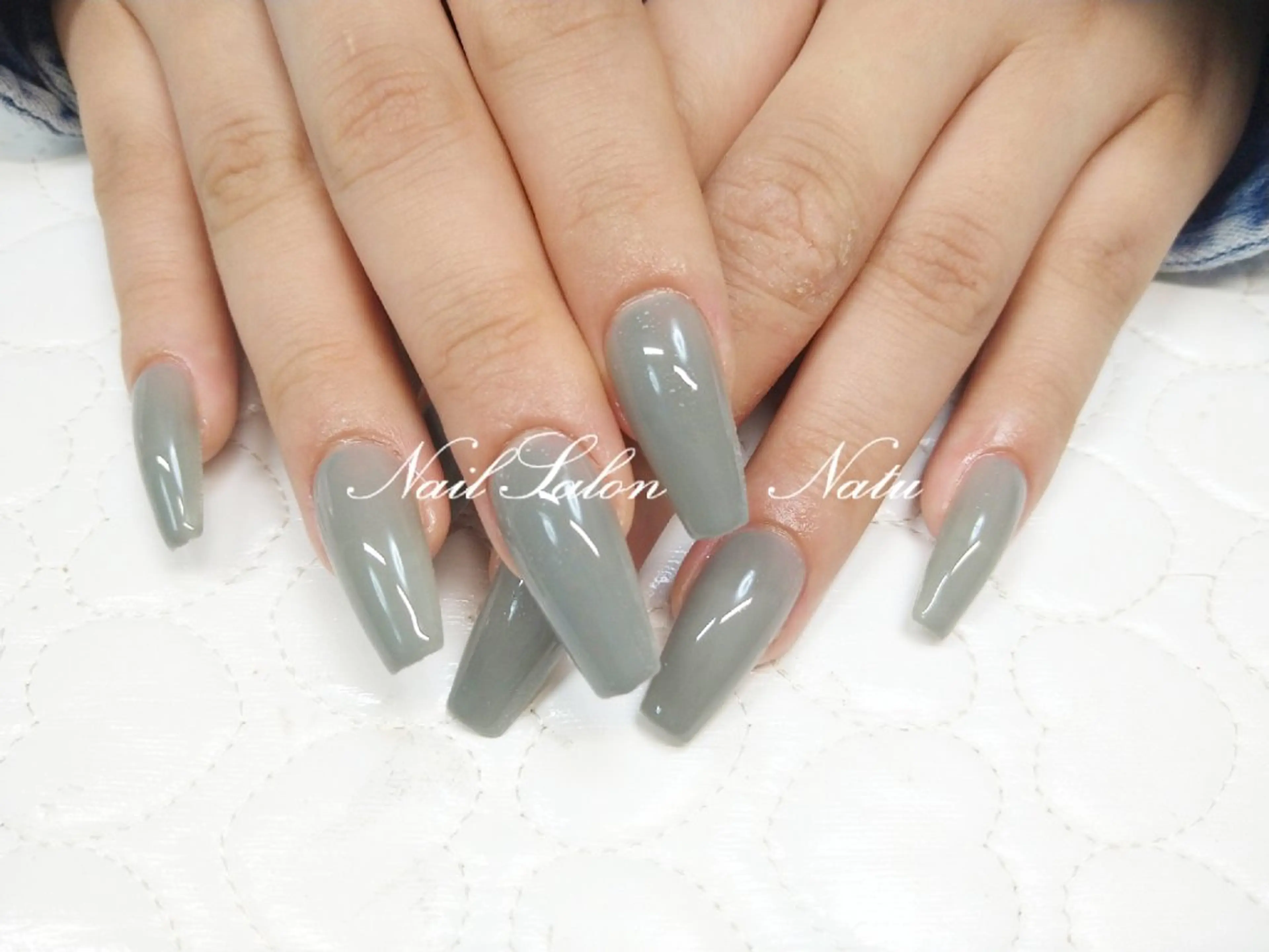 ネイル 長さ出し nailsalon　 Natuのネイルデザイン