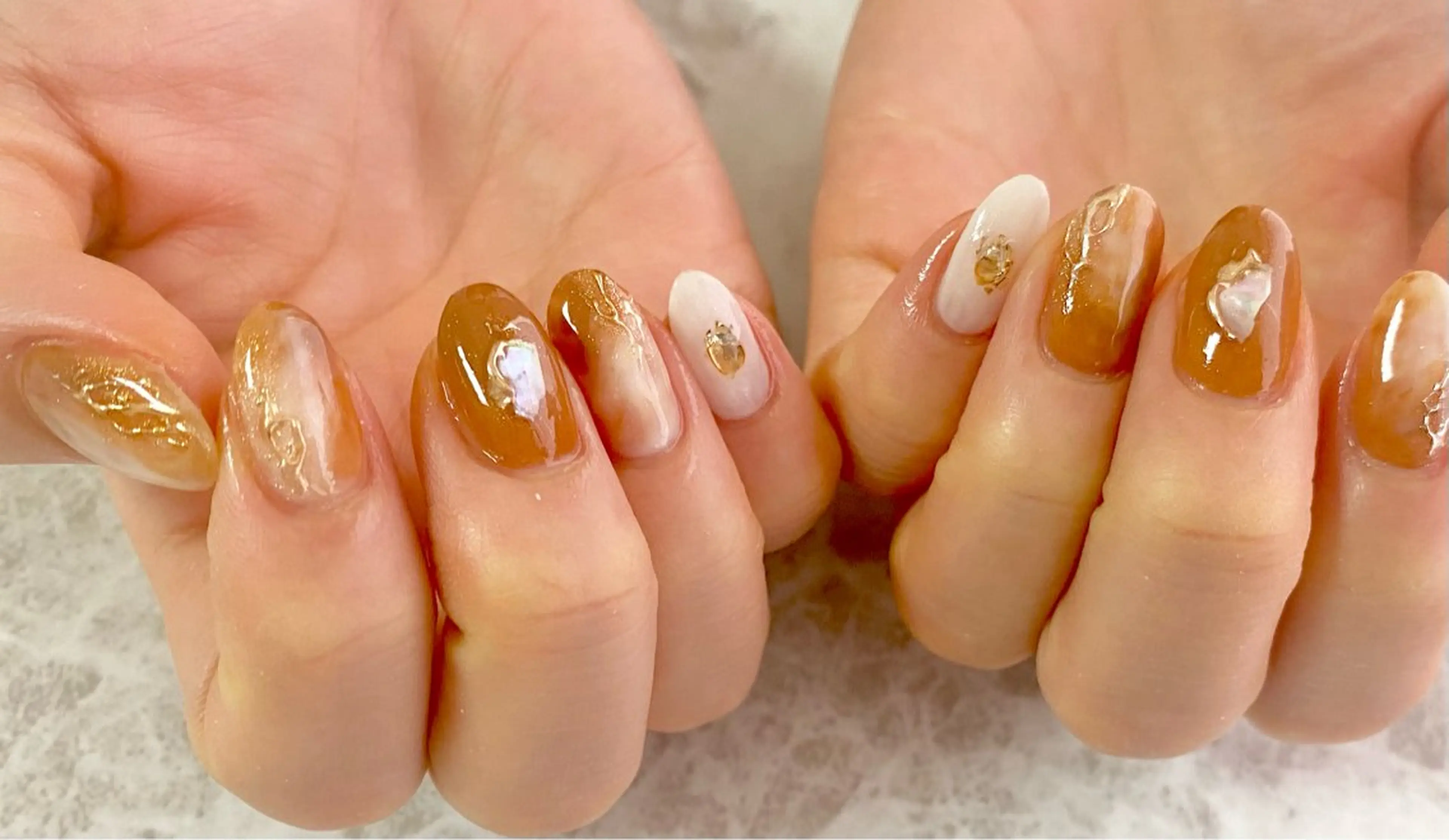 ネイル ニュアンスネイル nail salon Lianのネイルデザイン