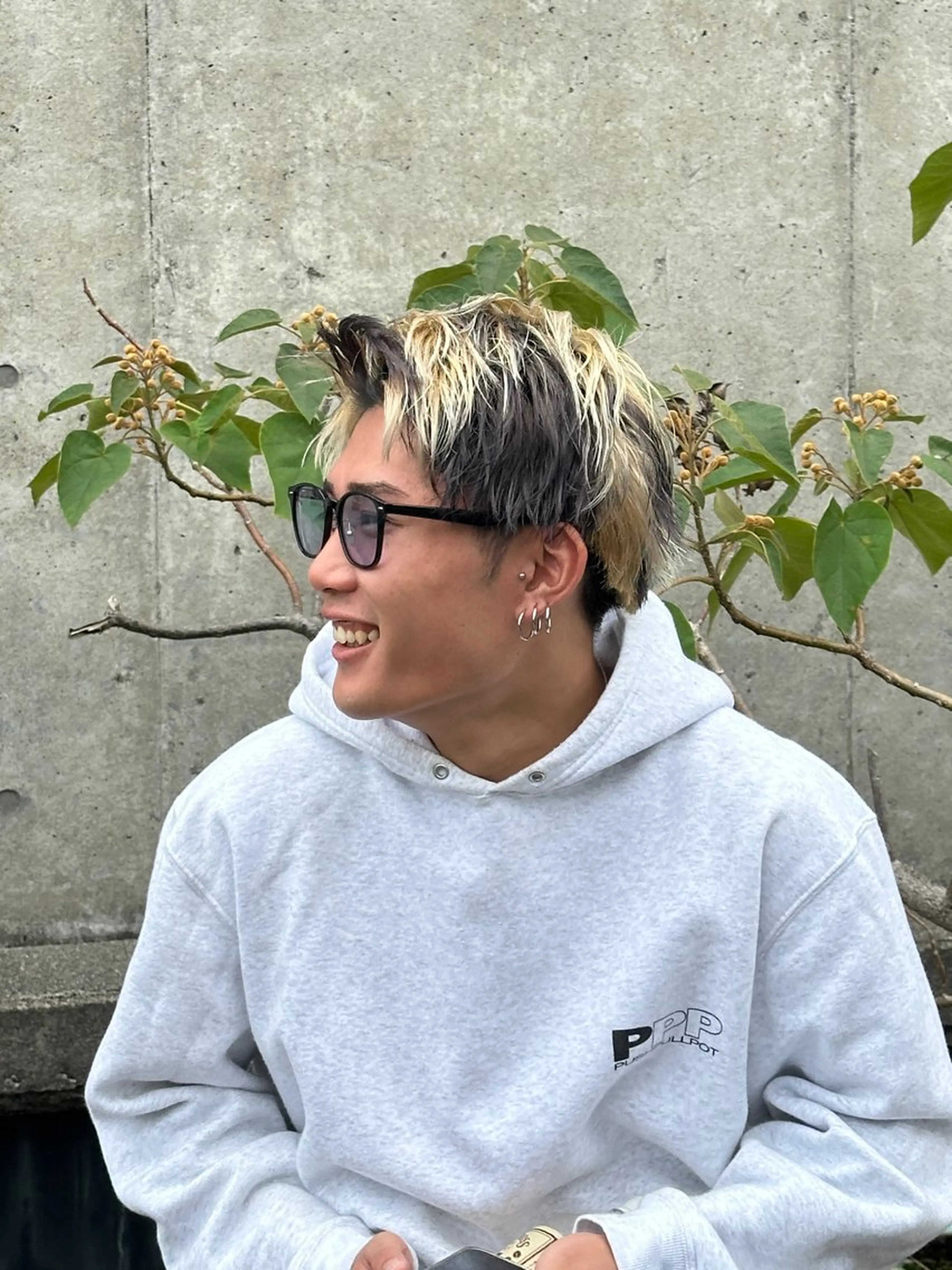 ショート カラー メンズ デザインカラー 金沢メンズサロン anciel金山慎吾のヘアスタイル