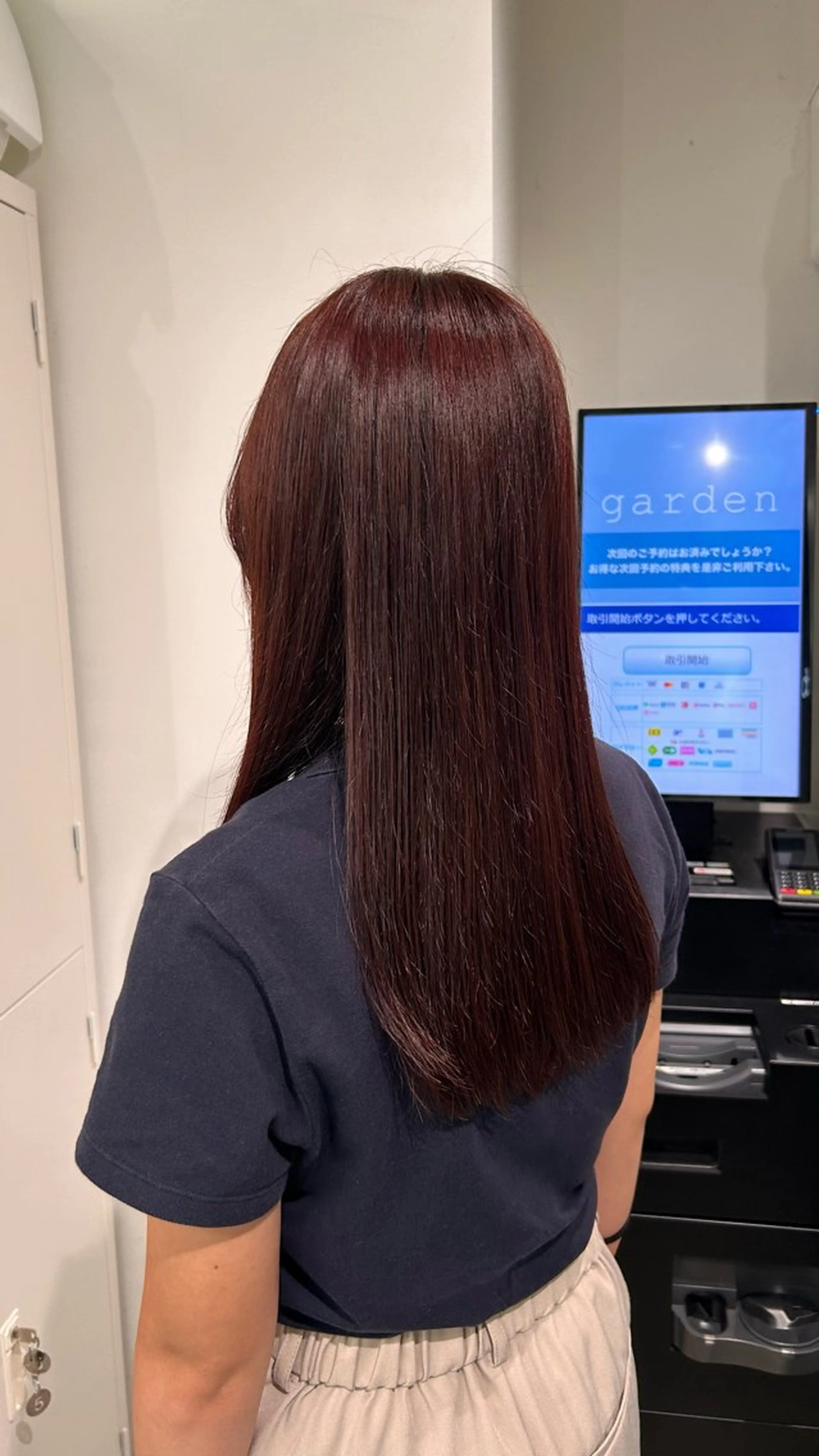 ロング ピンクブラウン カット ヘアカラー ボブ/暖色カラー 🎧 kei 🎀のヘアスタイル