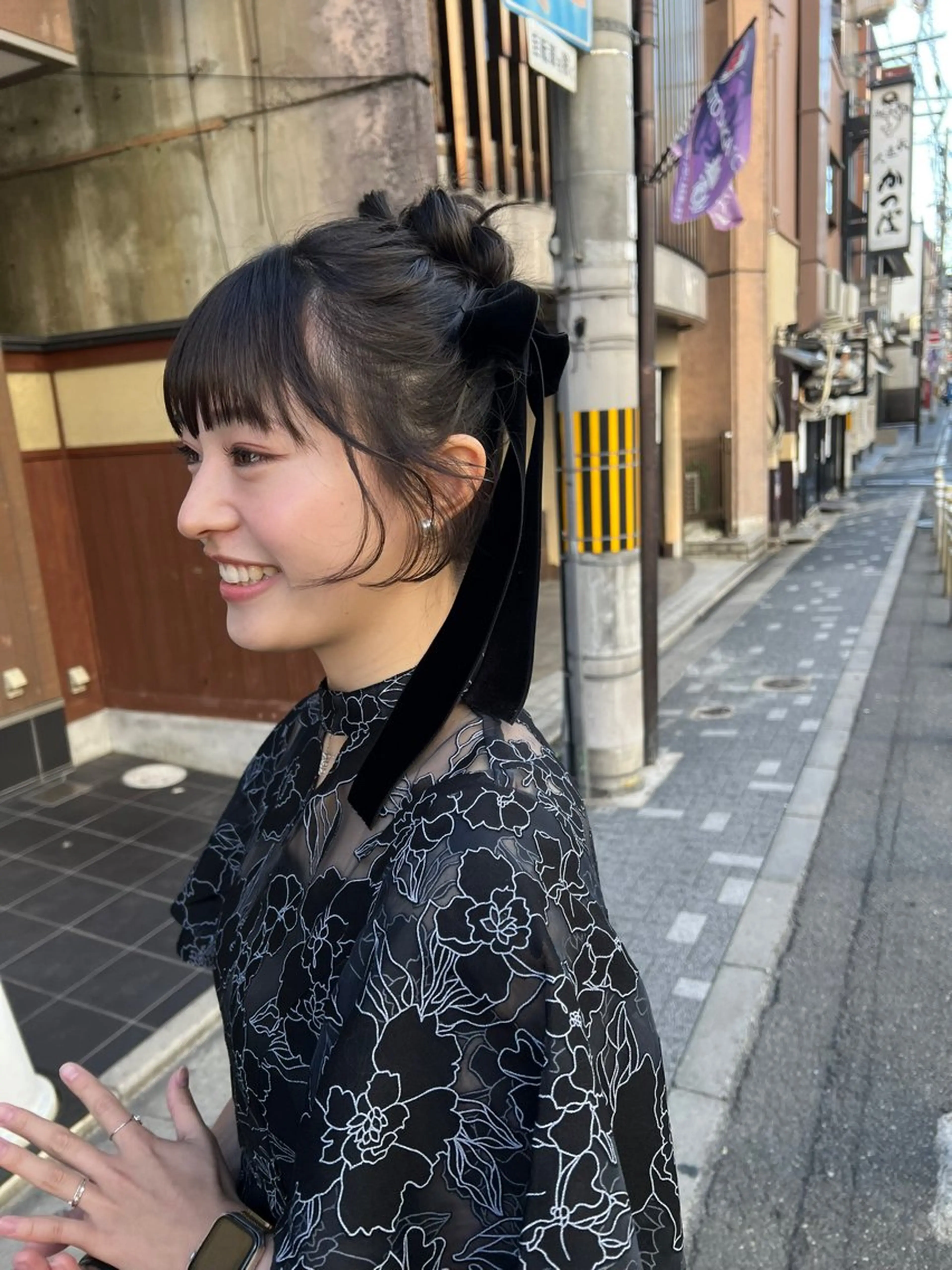 ロング ヘアアレンジ カット ヘアセット 吉ヶ別符 亮祐のヘアスタイル