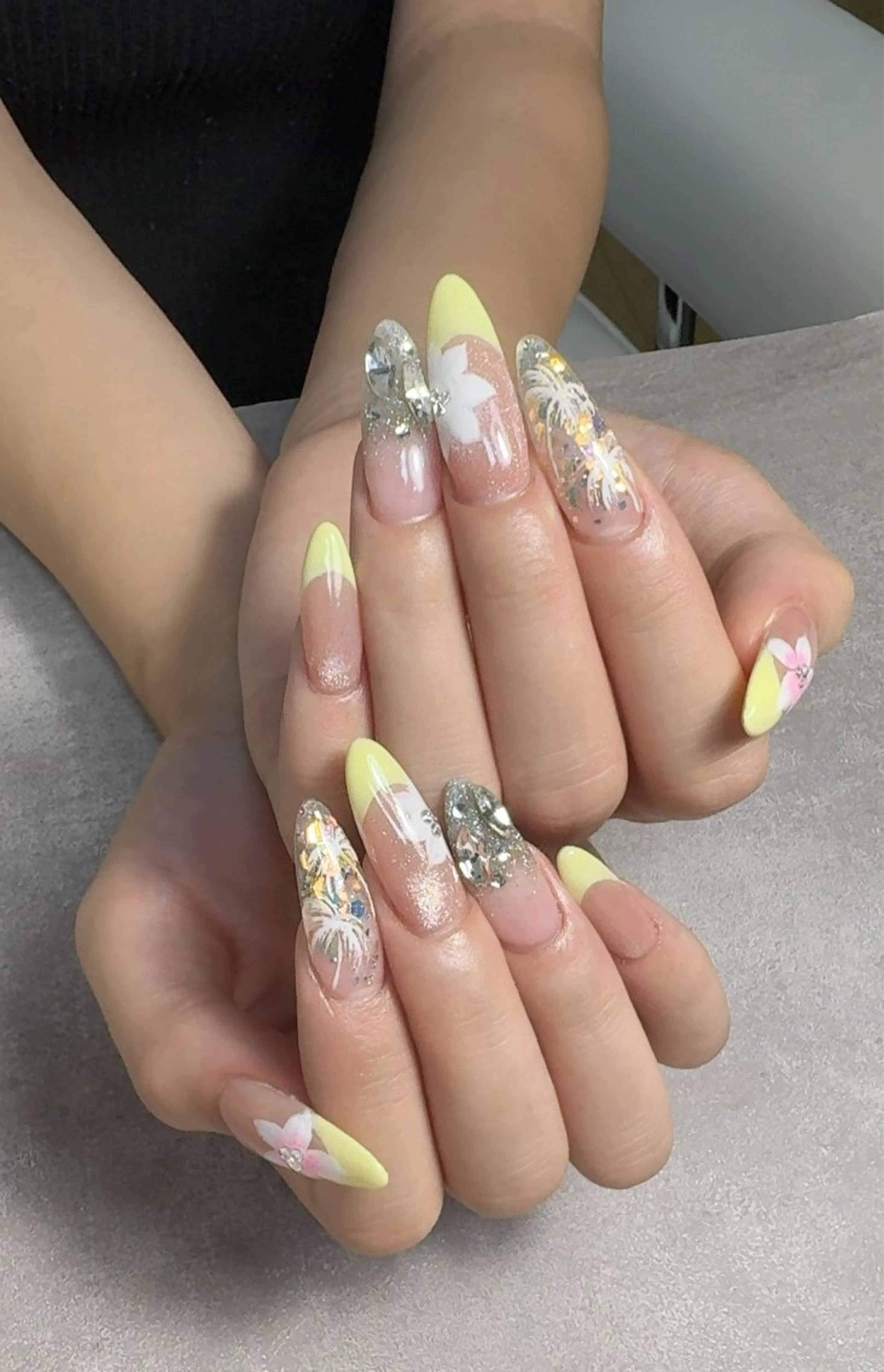 ネイル 長さ出し 持ち込み ネイルチップ ハンドネイル Monica nails/福島のネイルデザイン