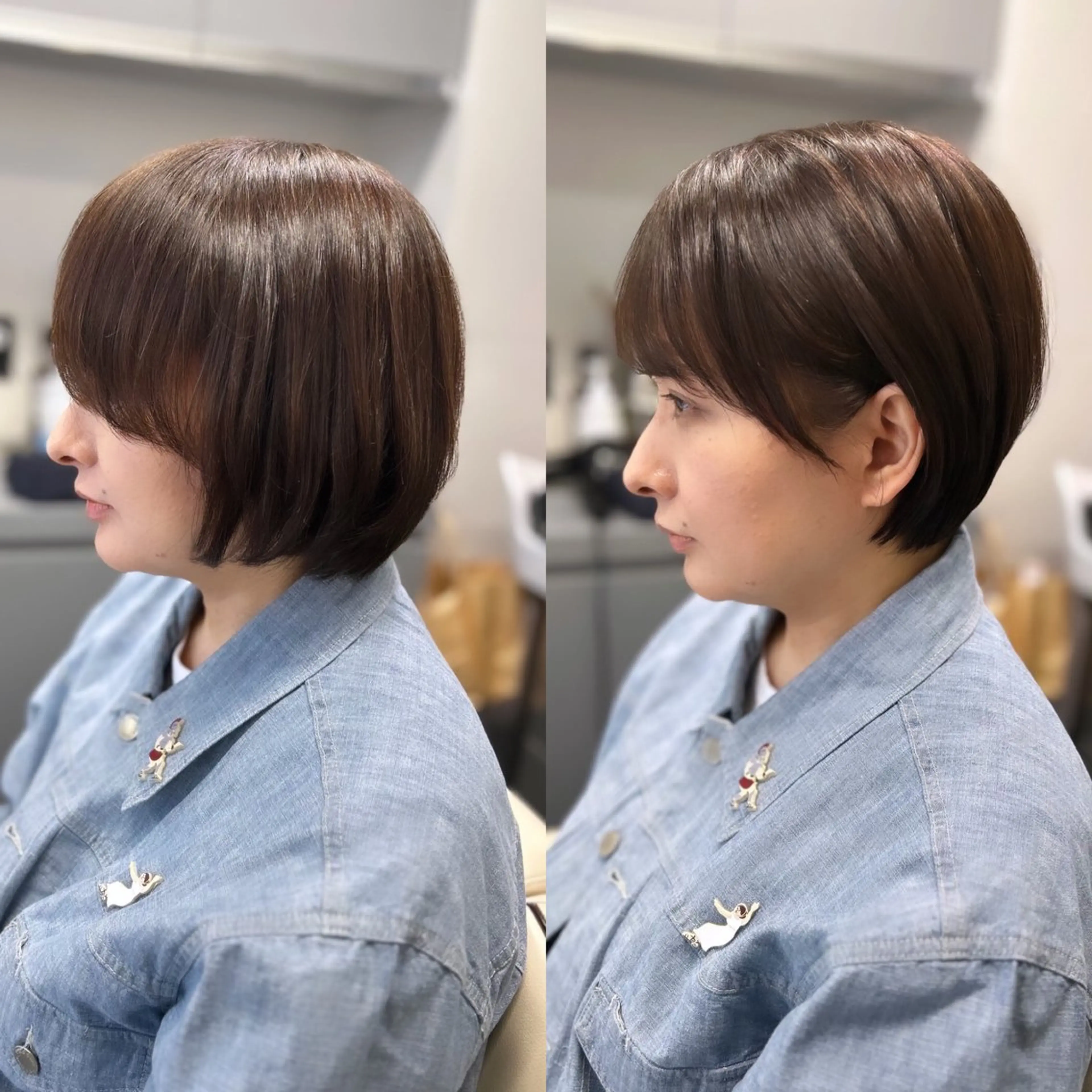 ショート カラー 丸みショート 顔周りカット ショートヘア 小顔カット カット トリートメント 小林 佳祐のヘアスタイル