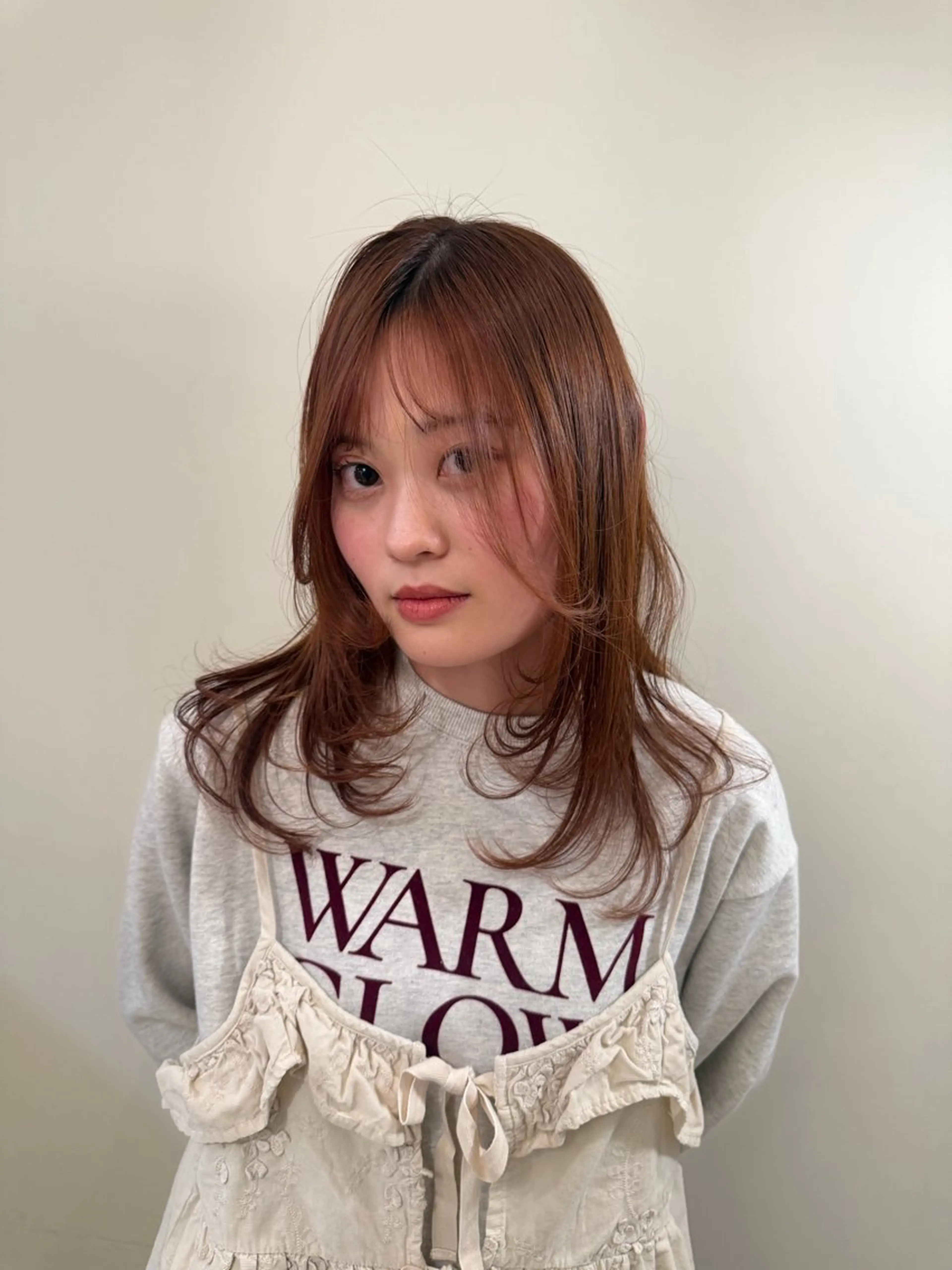 カラー ヘアカラー ピエドプール NINAのヘアスタイル