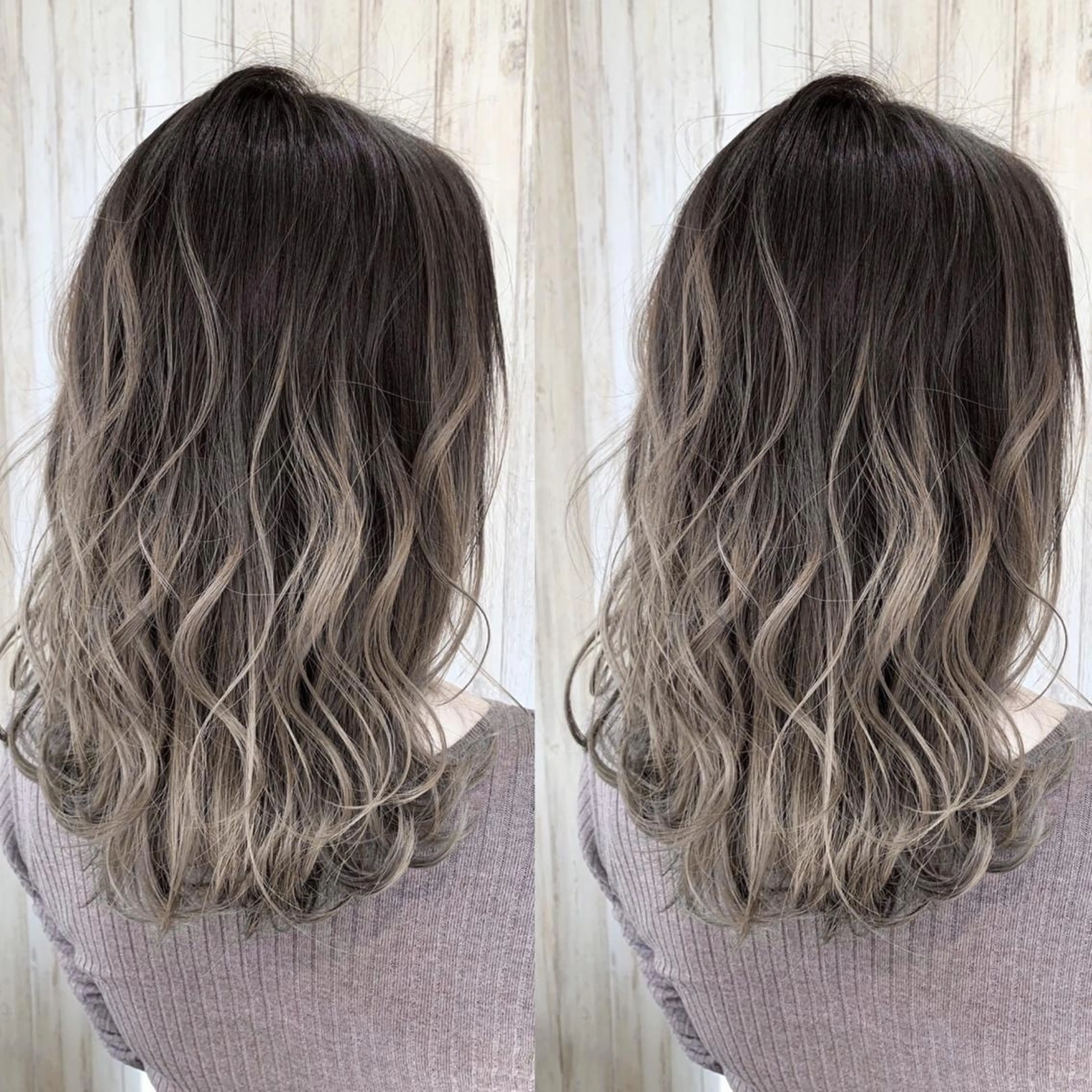 セミロング カラー ヘアカラー HAIR&MAKE.sia所属・心斎橋韓国ボブ 好原良真のヘアスタイル