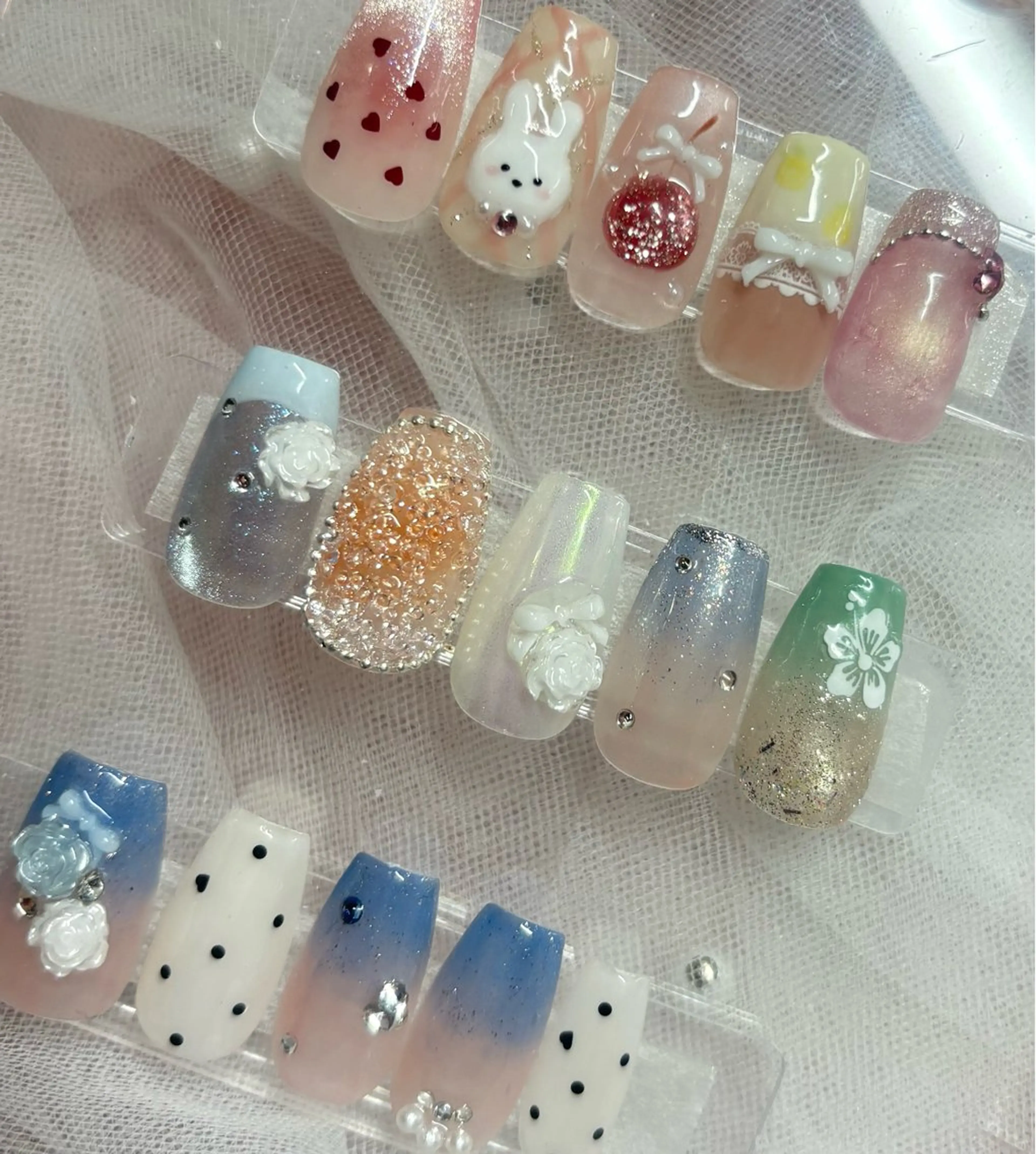 🌸初夏キラキラ🎀🧸2本選べるアート❤️<オフなし>の写真