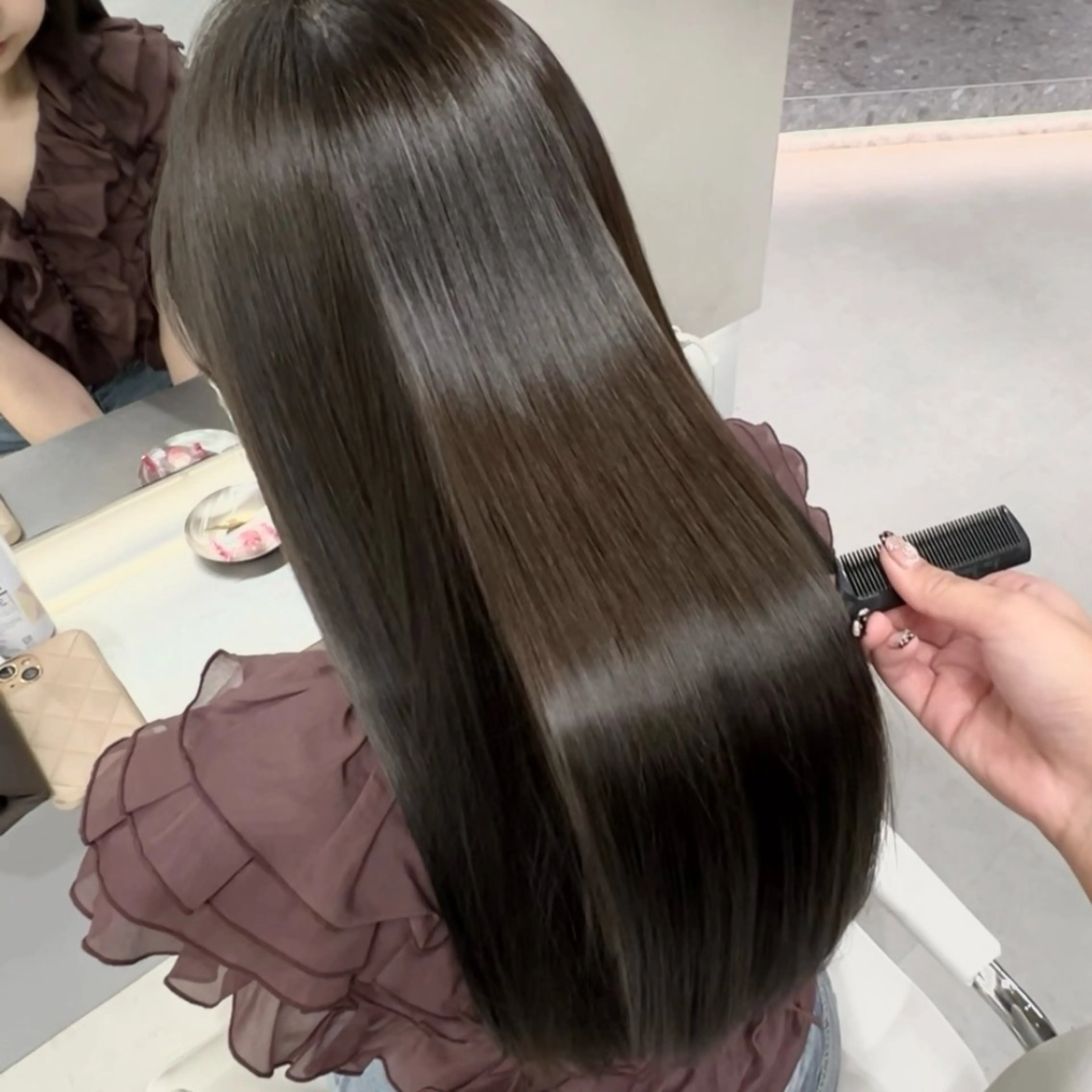 ロング ゆみ／ lei miuのヘアスタイル