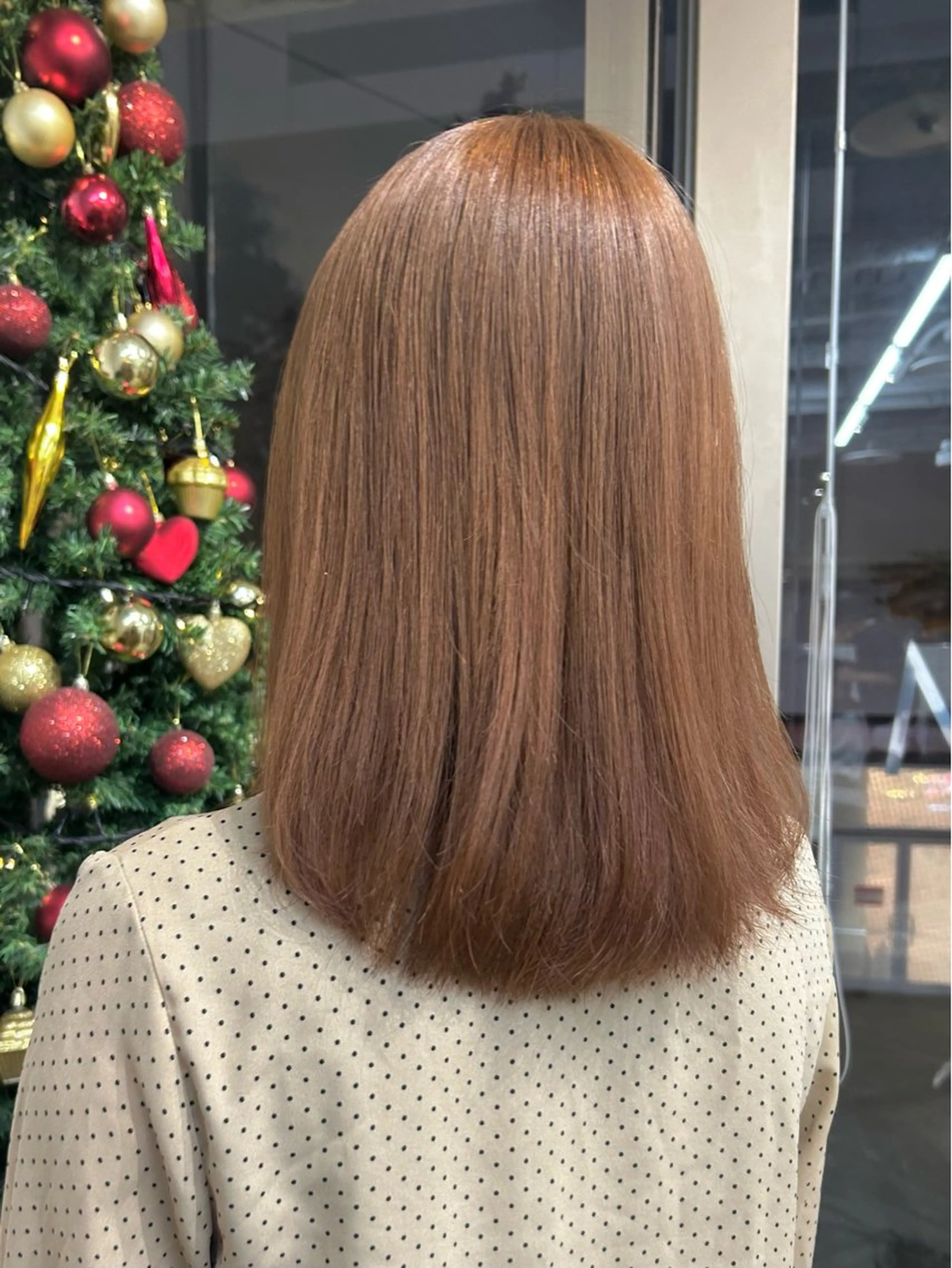 カラー ヘアカラー トリートメント ベージュ/ダブルカラ ー/新潟駅/青柳萌果のヘアスタイル