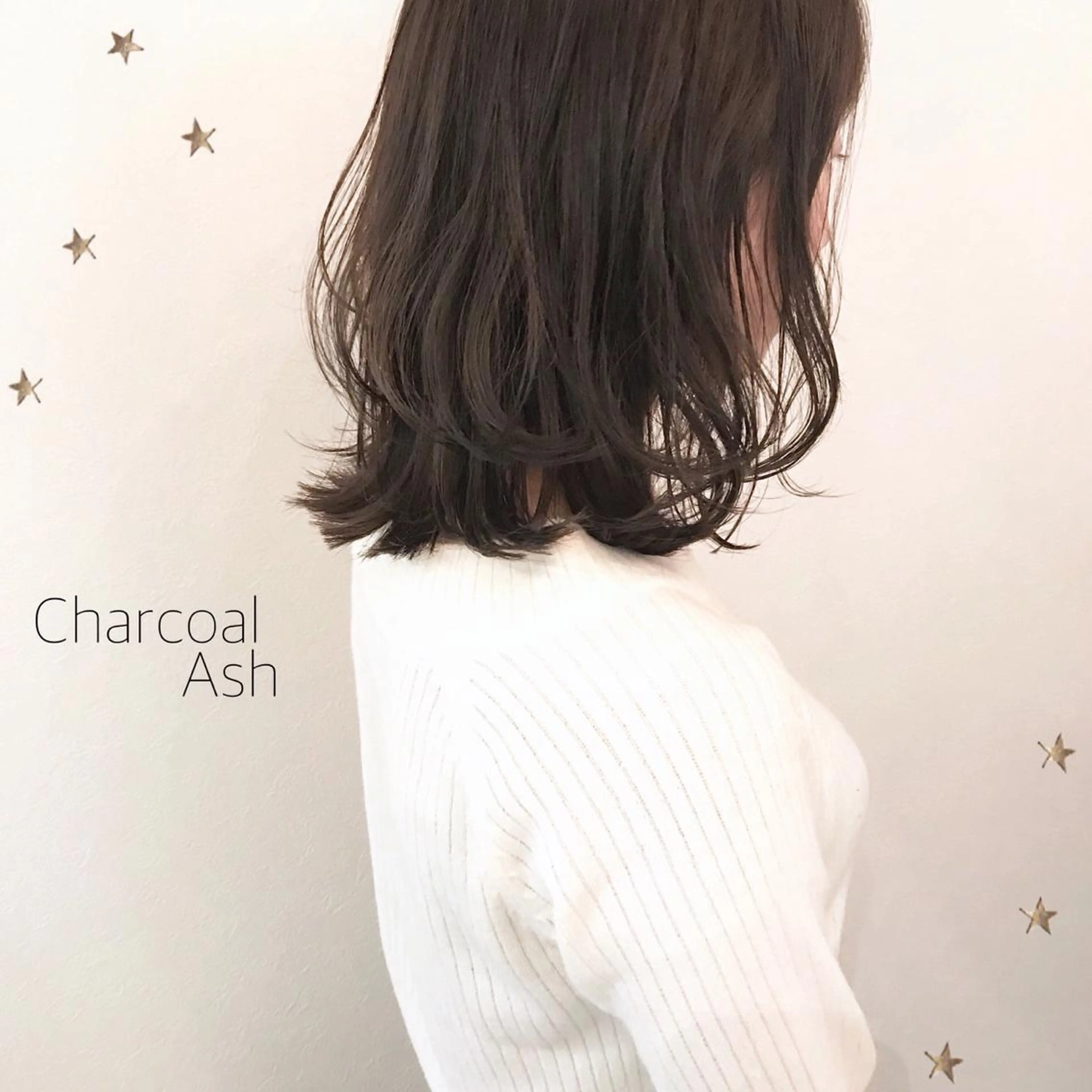 ミディアム カラー 市川 千夏のヘアスタイル