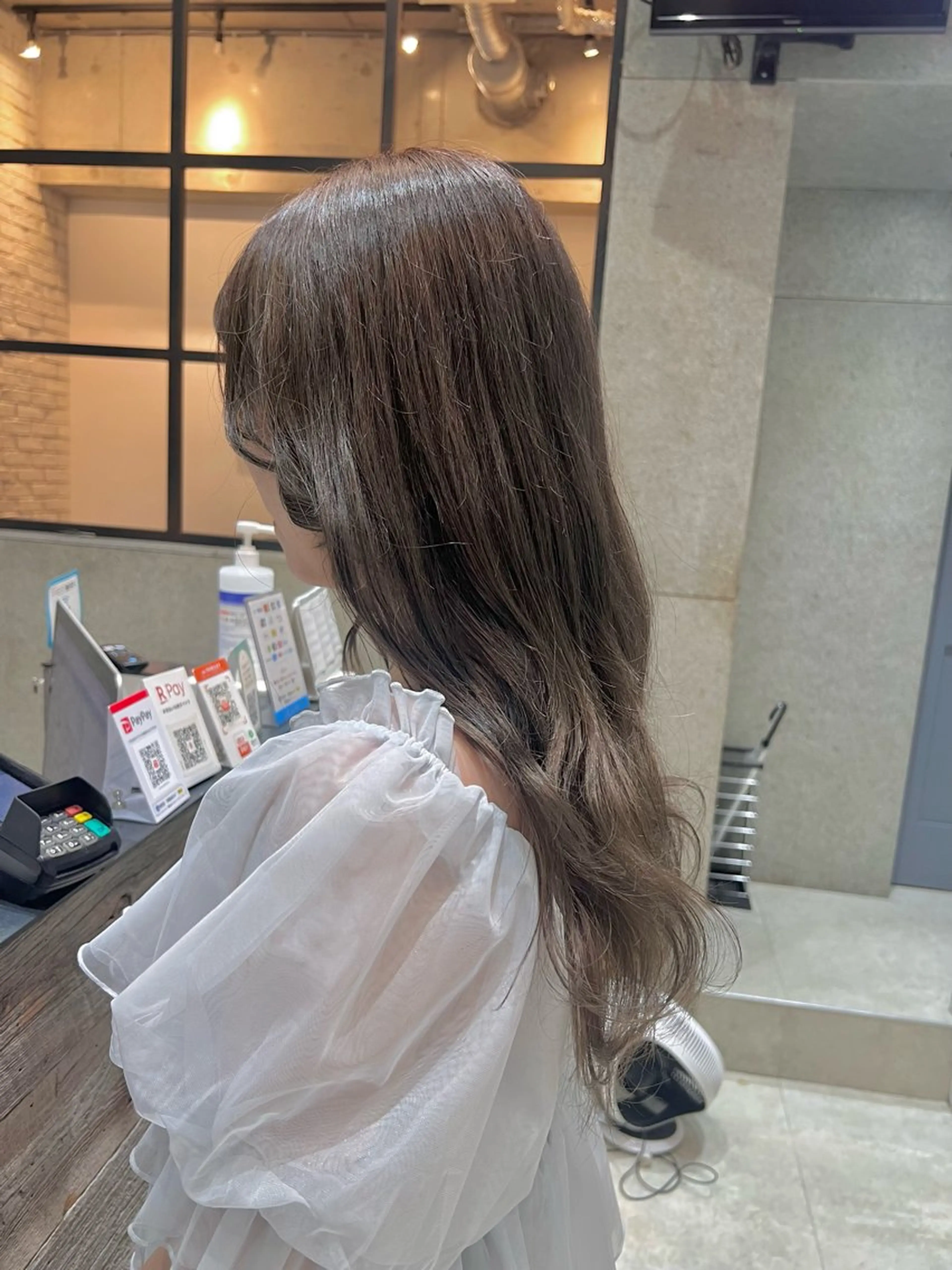 ロング カラー アディクシーカラー グレージュ ヘアカラー 🌿ニュアンス/髪質 改善🌿Fukudaのヘアスタイル