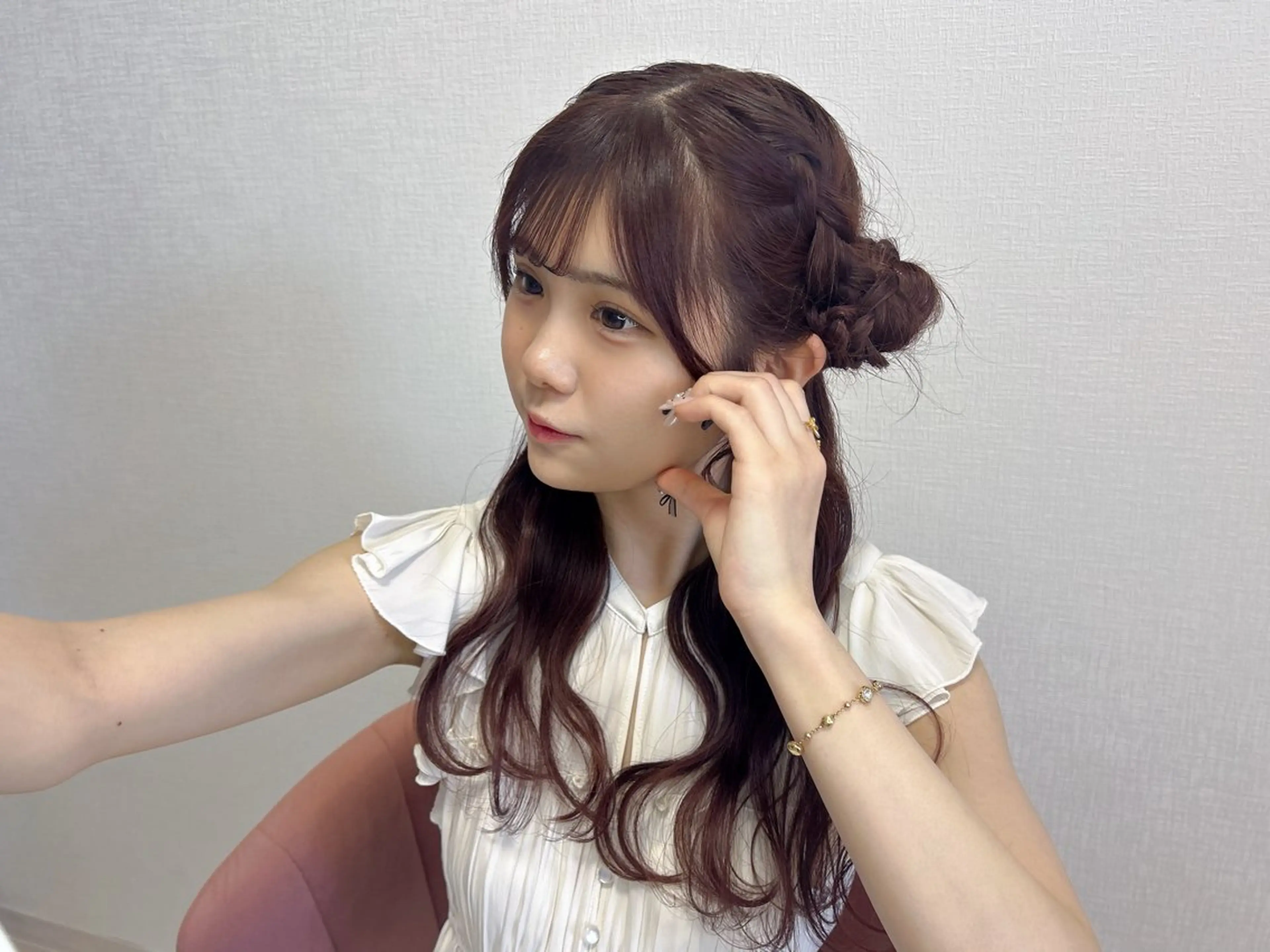 セミロング ヘアアレンジ ヘアセット 梅田茶屋町ヘアセット 🎀RIONA🎀のヘアスタイル