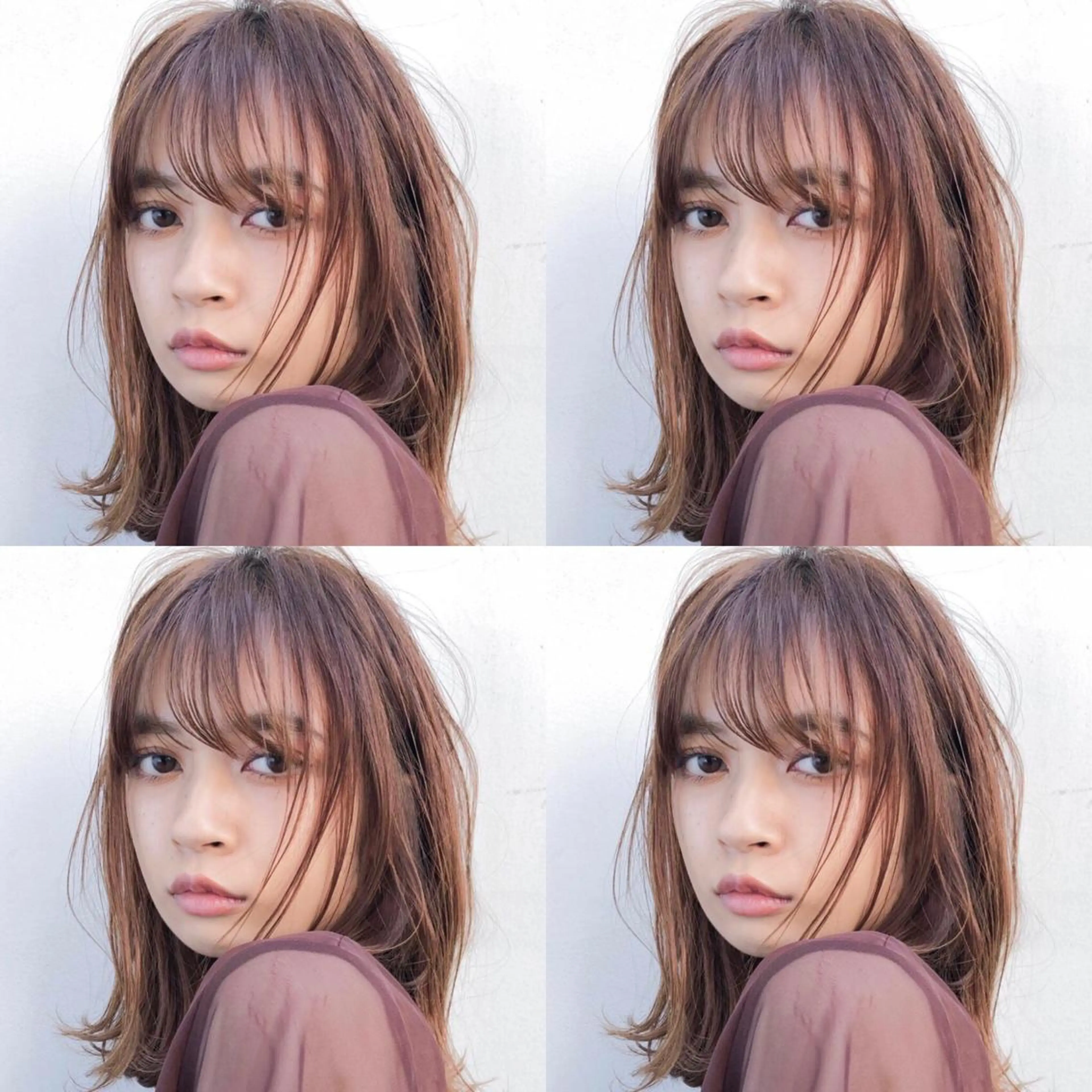 ミディアム カラー 髪質改善/縮毛矯正/ トリートメント/庭田のヘアスタイル