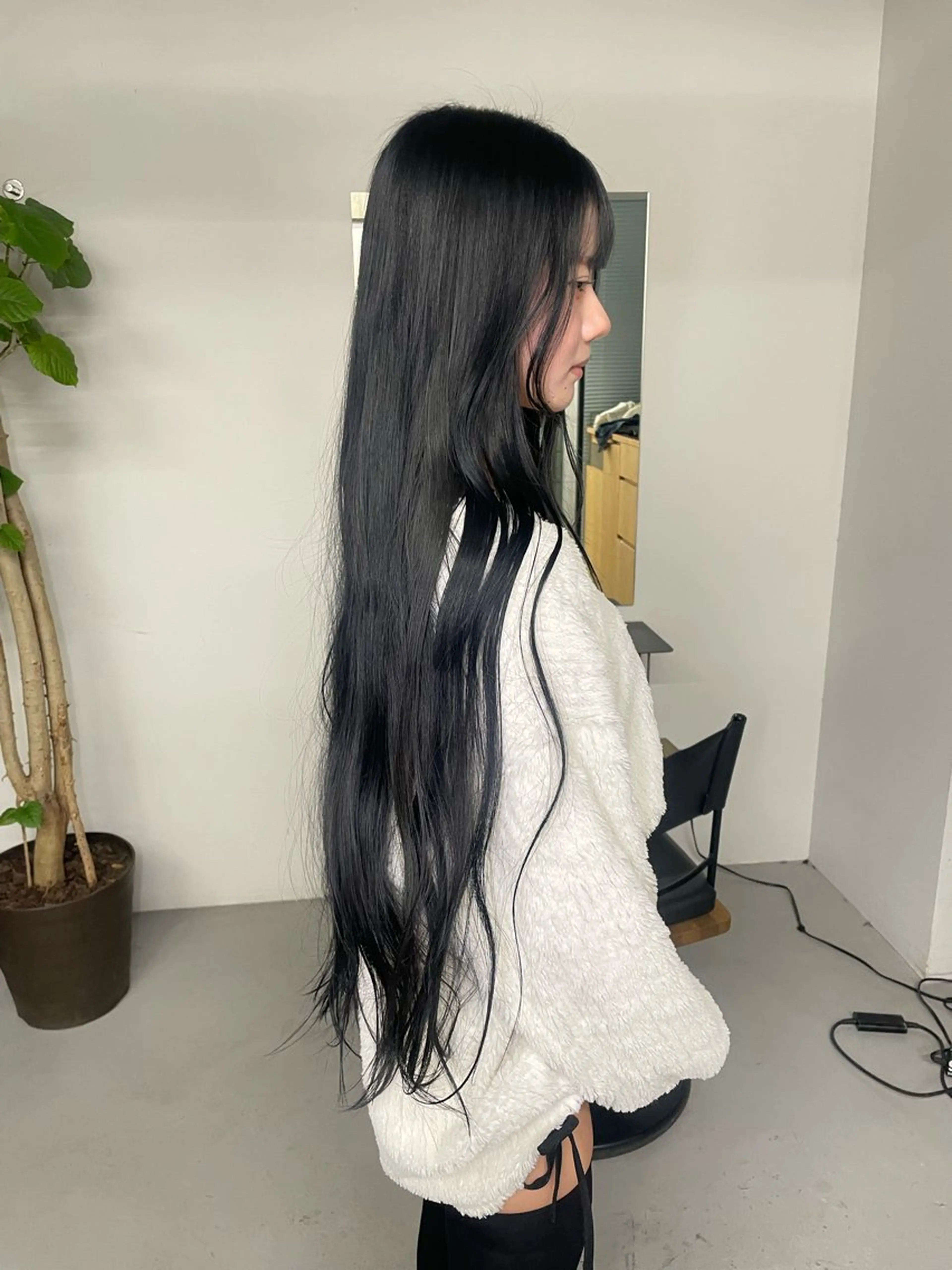 ロング カラー ヘアカラー トリートメント カットモデル/ ハイトーン/ゆうあのヘアスタイル