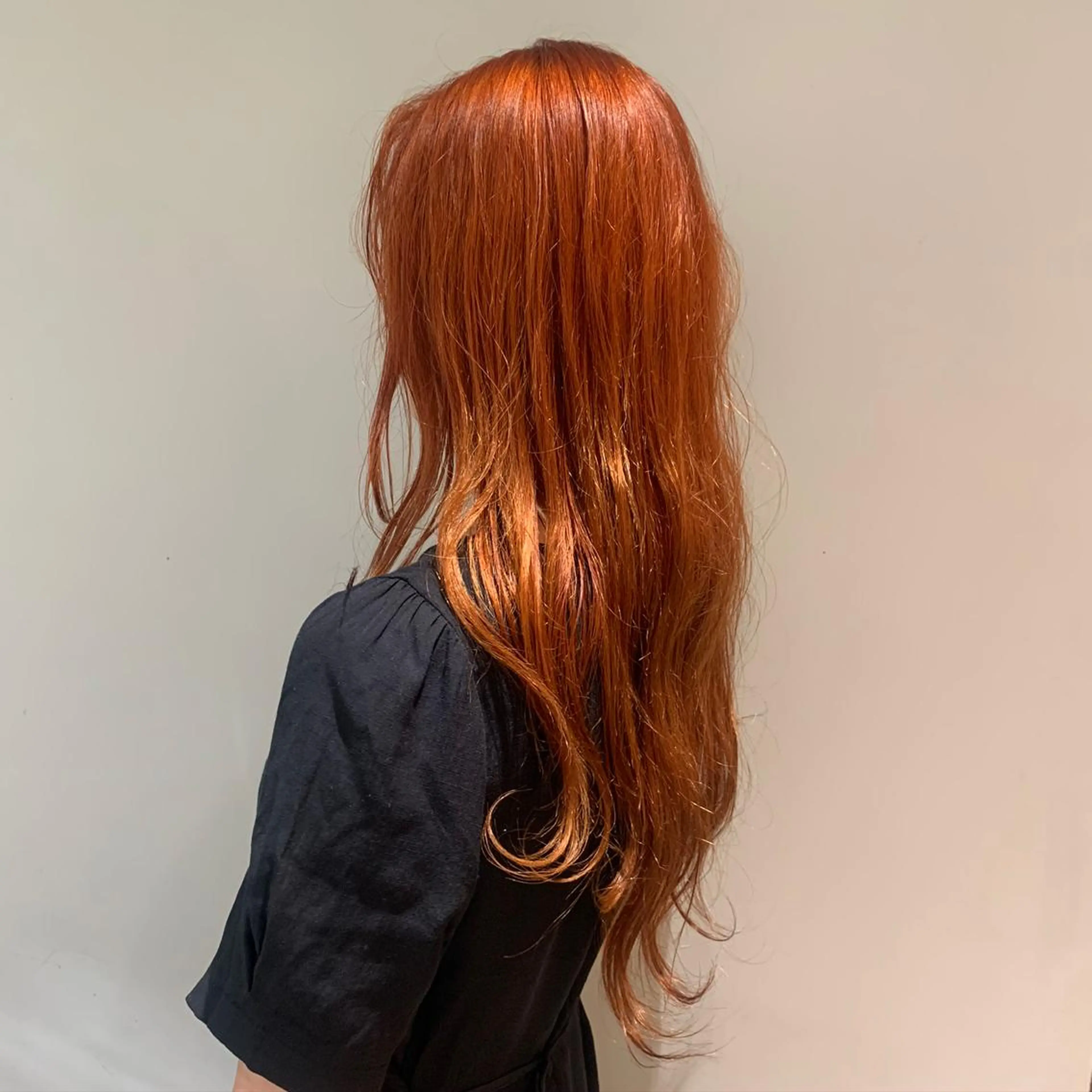 ロング カラー ミディアムパーマ /癖毛パーマのヘアスタイル