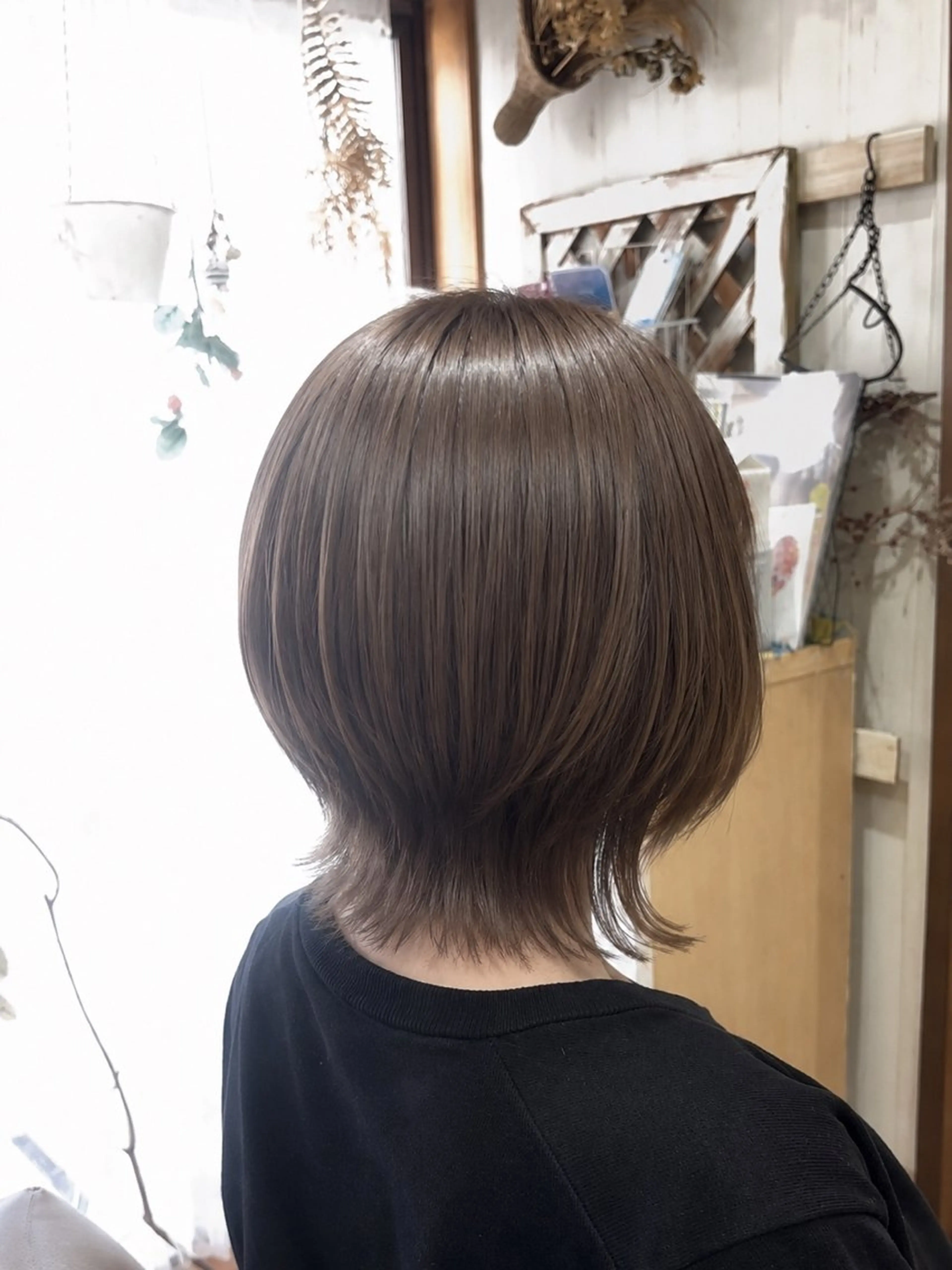 ショート ボブレイヤー ボブ レイヤーカット カット ヘアカラー ヘアーズ ル　シエルのヘアスタイル
