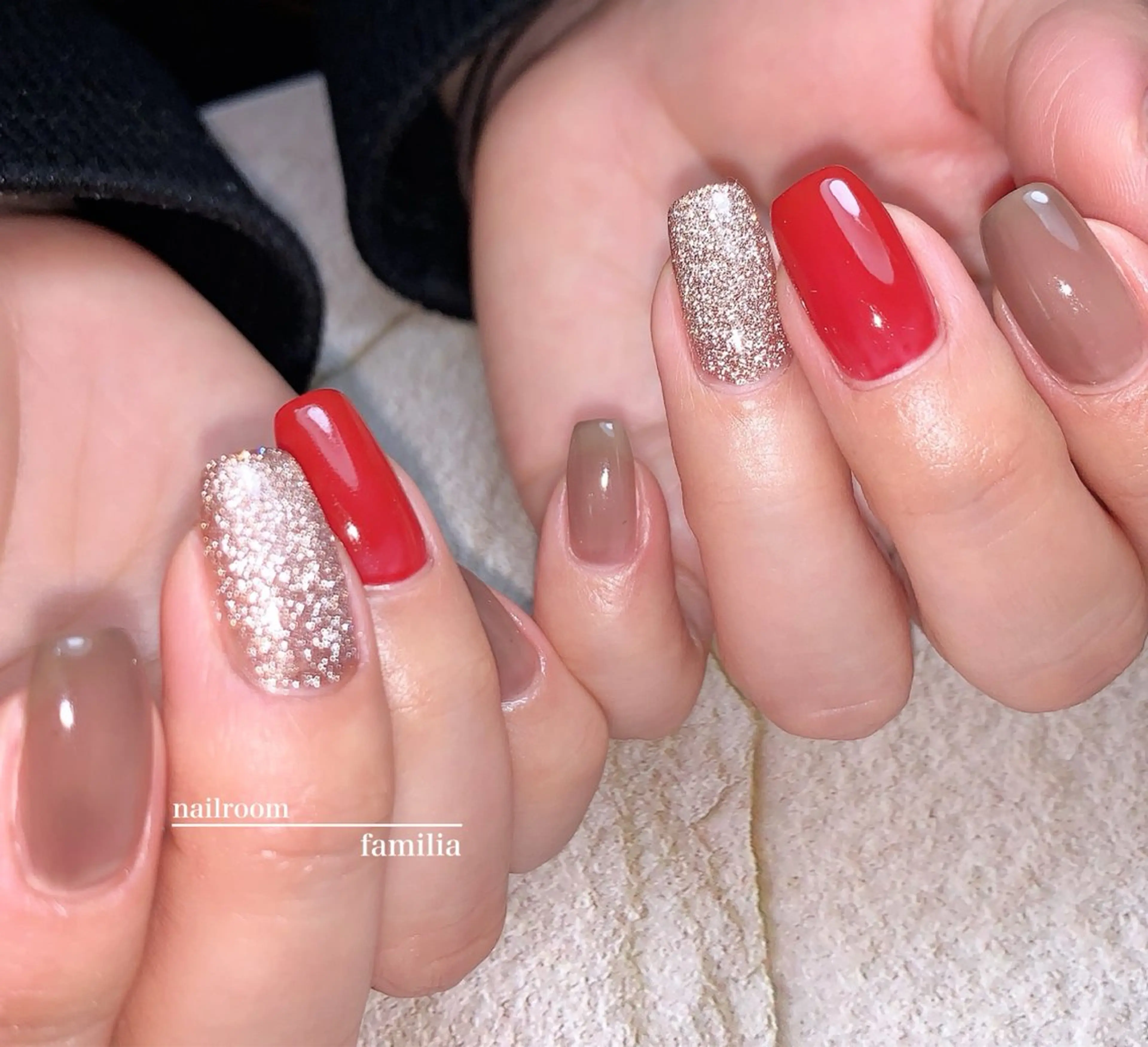 ネイル マグネットネイル ハンドネイル -nailroom- familiaのネイルデザイン