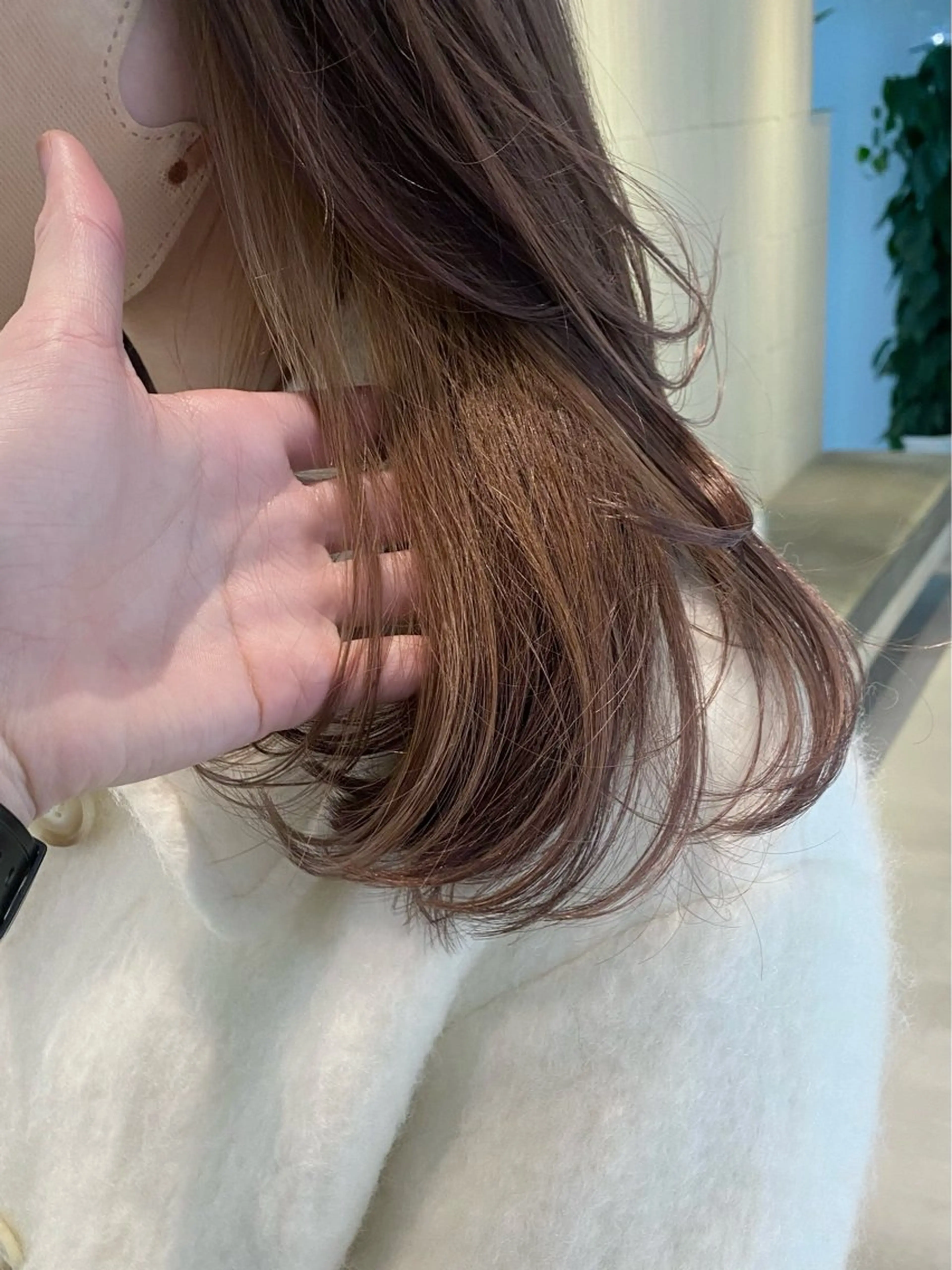 ミディアム カラー カット ヘアカラー トリートメント 村田 りょうやのヘアスタイル