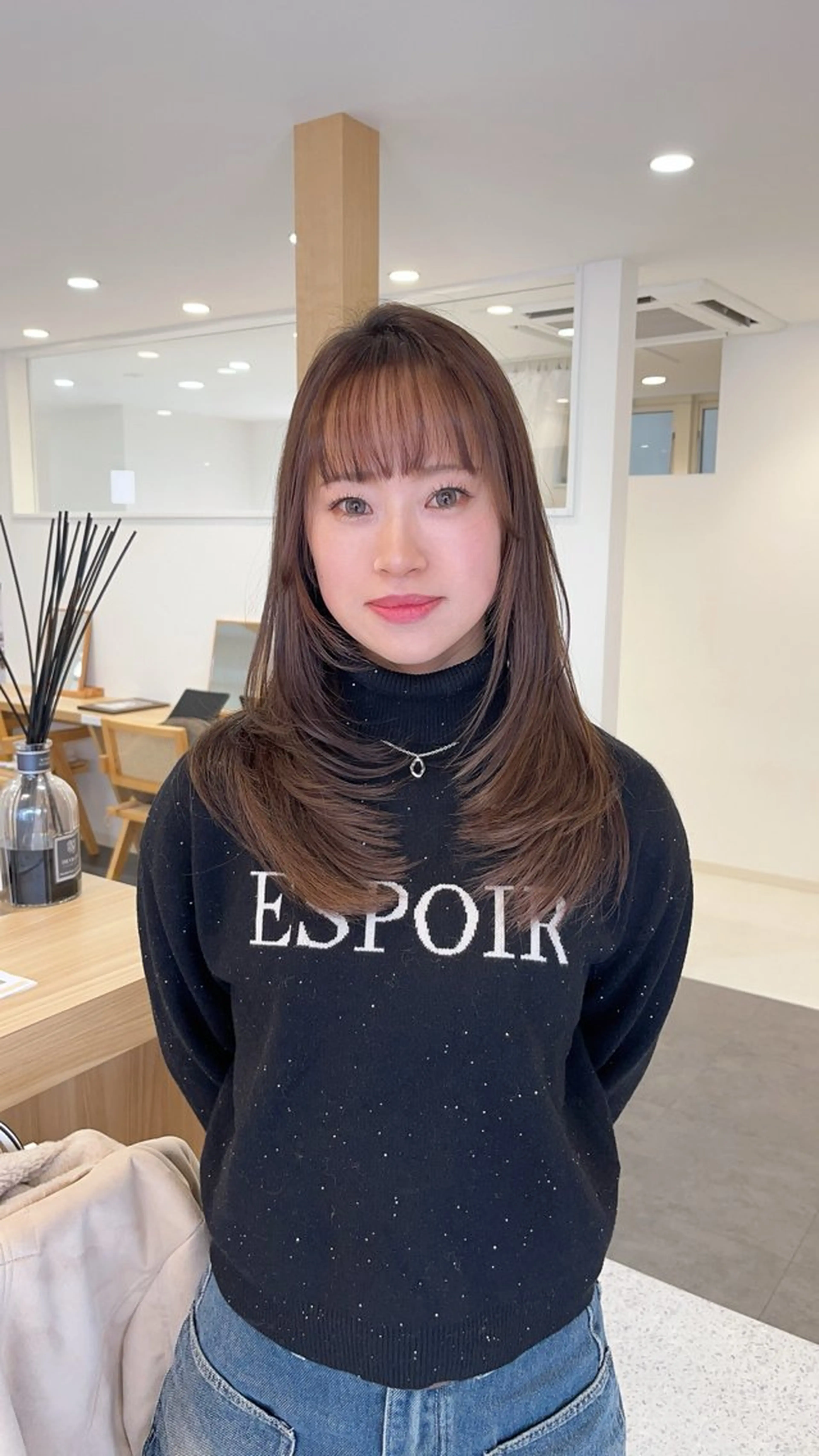 ロング カラー MIZUKI🫧ྀི 韓国ヘアAFLOATのヘアスタイル