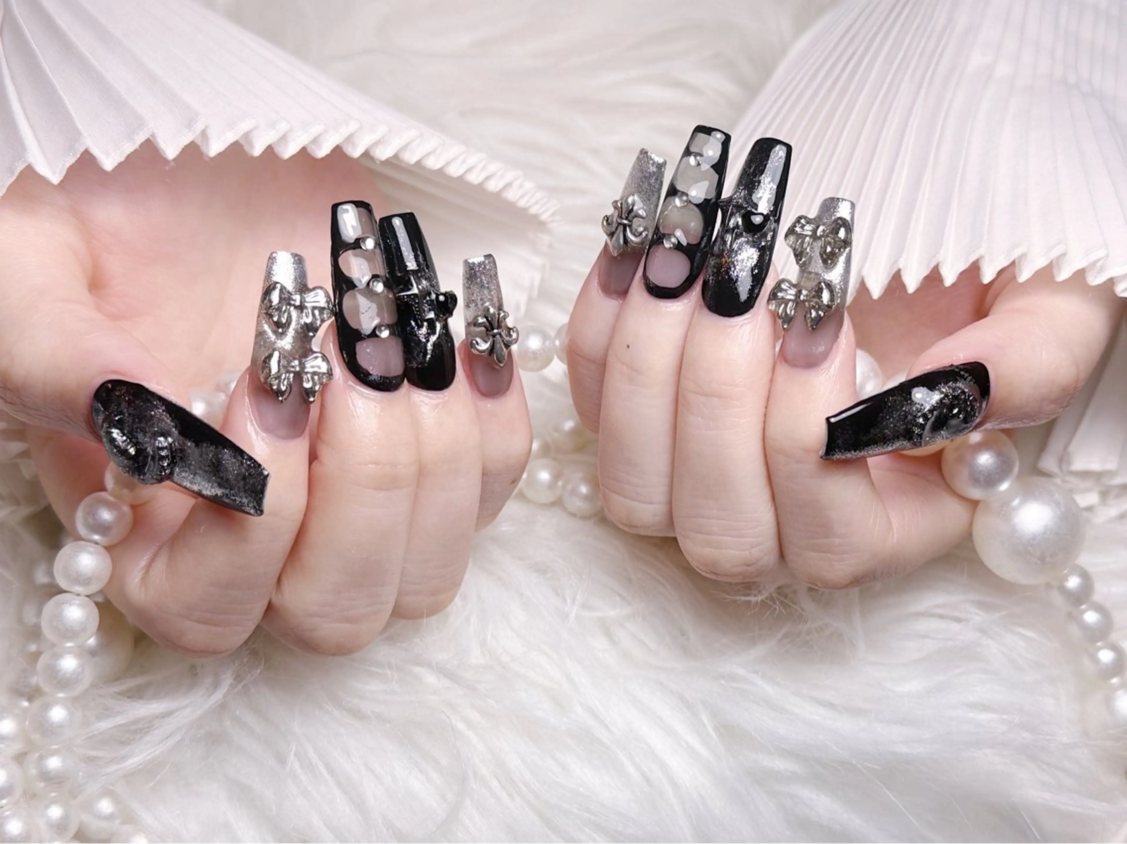 ネイル ☁️Minmin Tsuki💙🩵のネイルデザイン