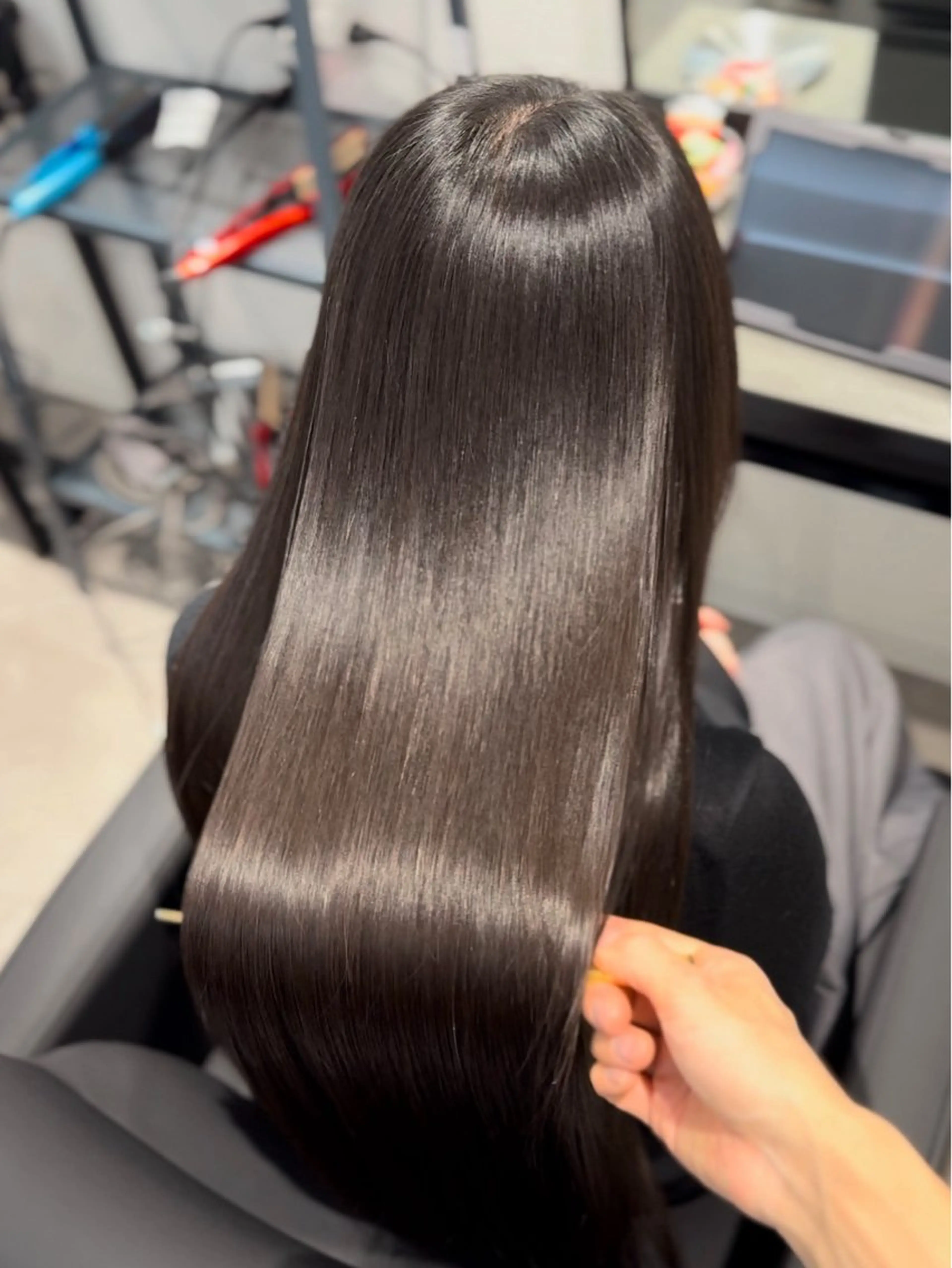 ロング 縮毛矯正 トリートメント 美髪縮毛矯正 専門店Velのヘアスタイル