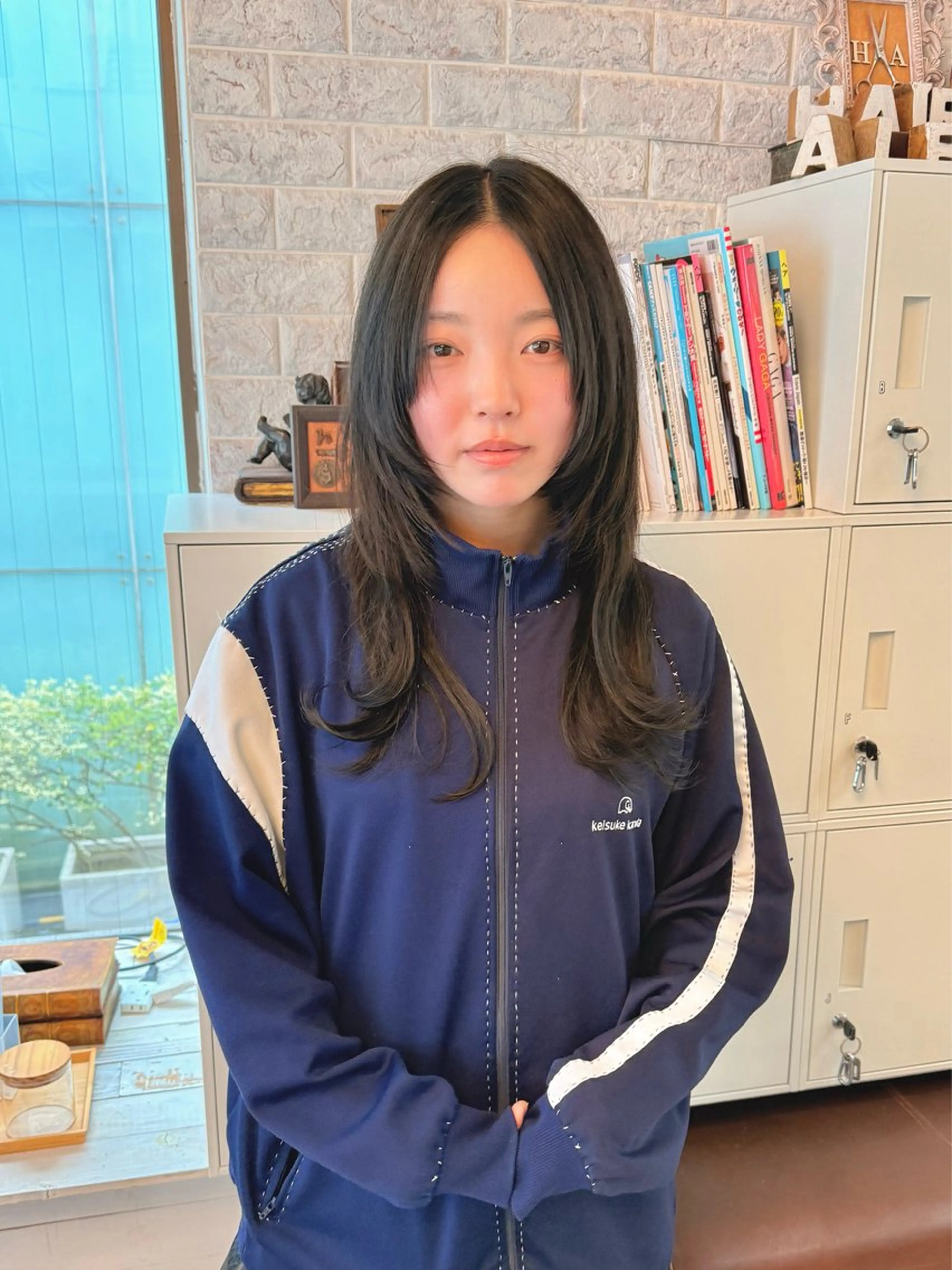 セミロング エクステ ウルフレイヤー エクステ/kokiのヘアスタイル