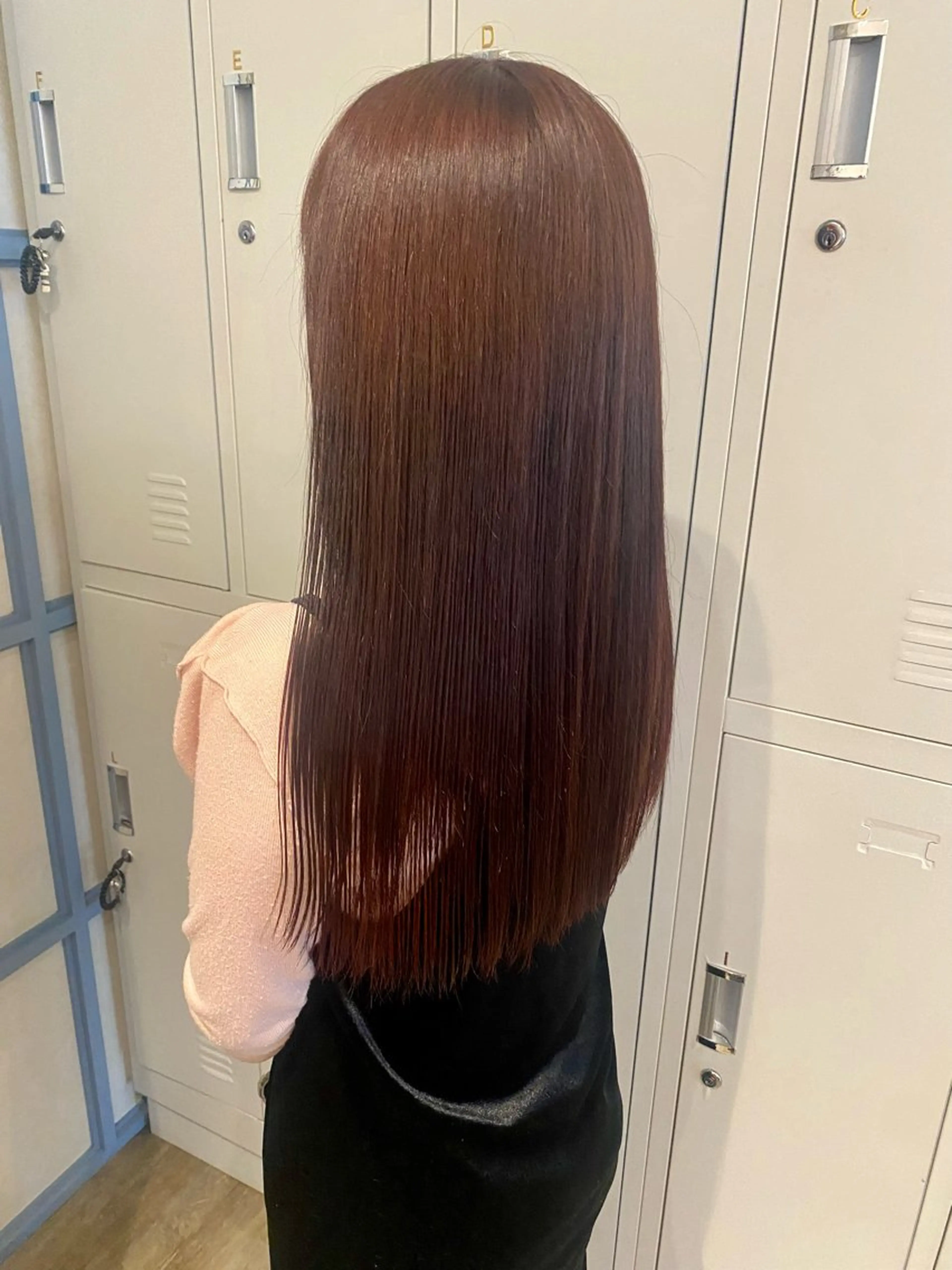 ロング カラー ブリーチ ブラウンカラー ダブルカラー イルミナカラー オリーブカラー N°+aero 😊れいか😊のヘアスタイル