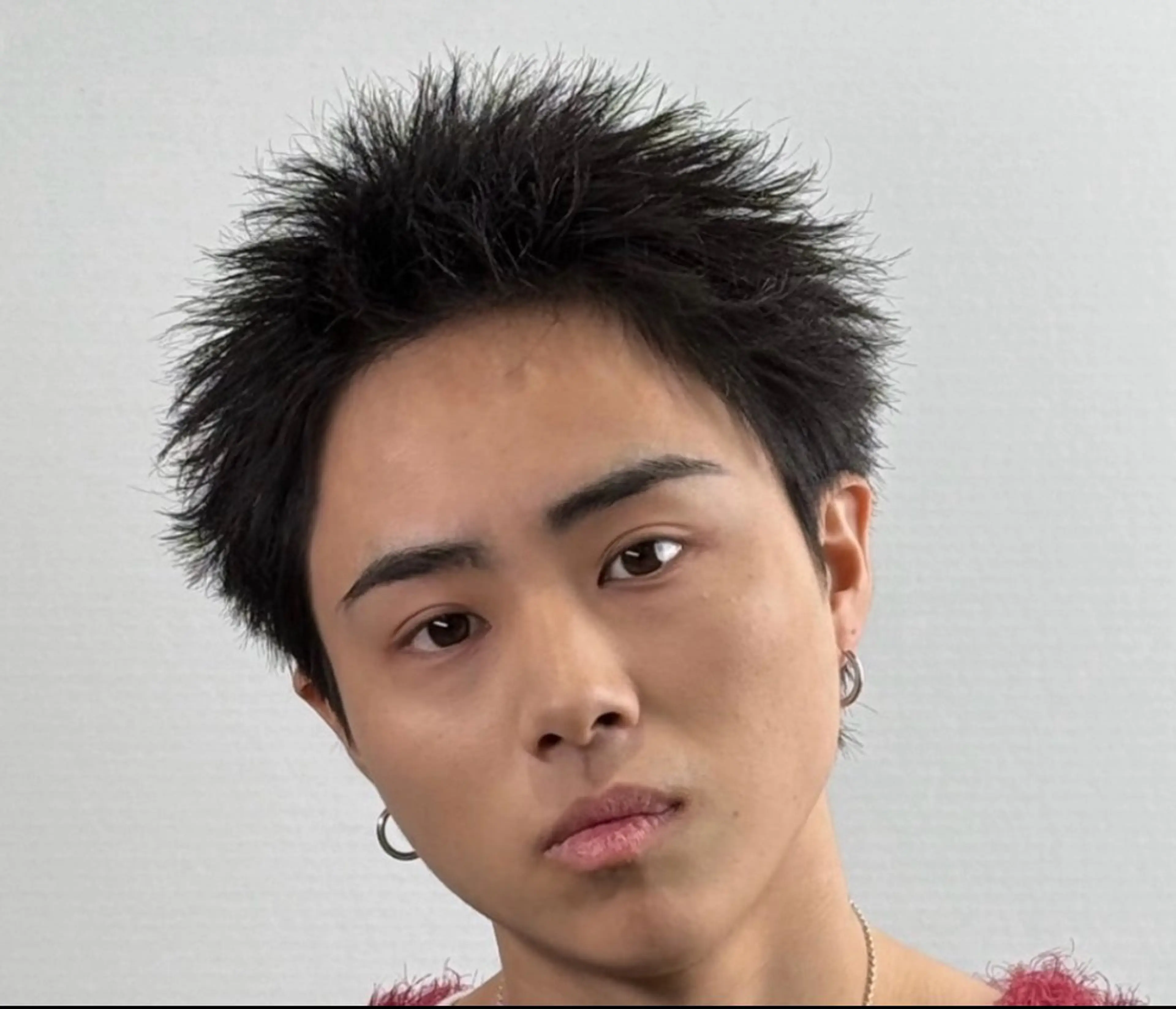 メンズ スパイキーショート カット KAMINAO HIRYUのヘアスタイル