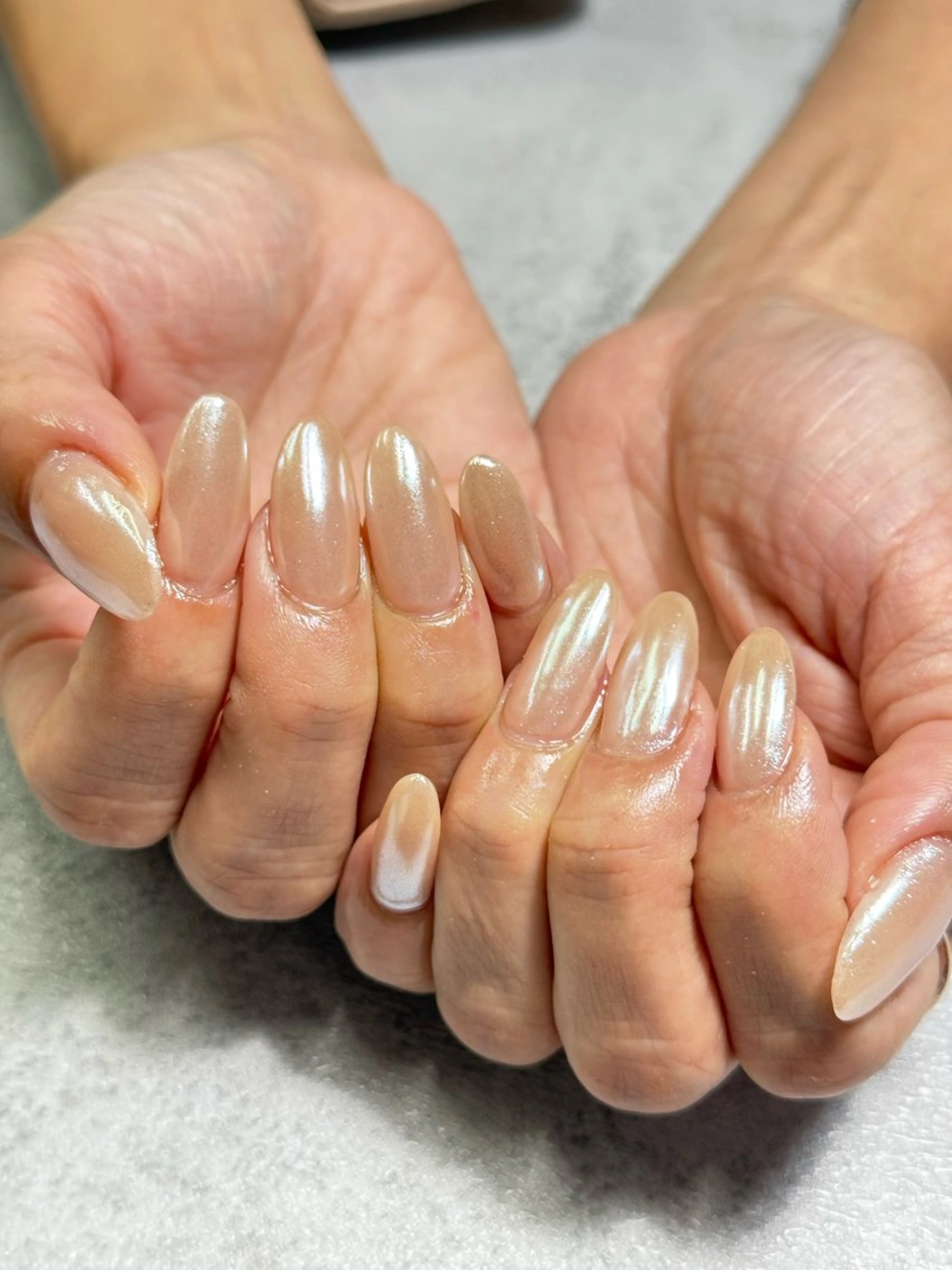 ネイル ミラーネイル ワンカラーネイル k+1💅🏻 miyukiのネイルデザイン