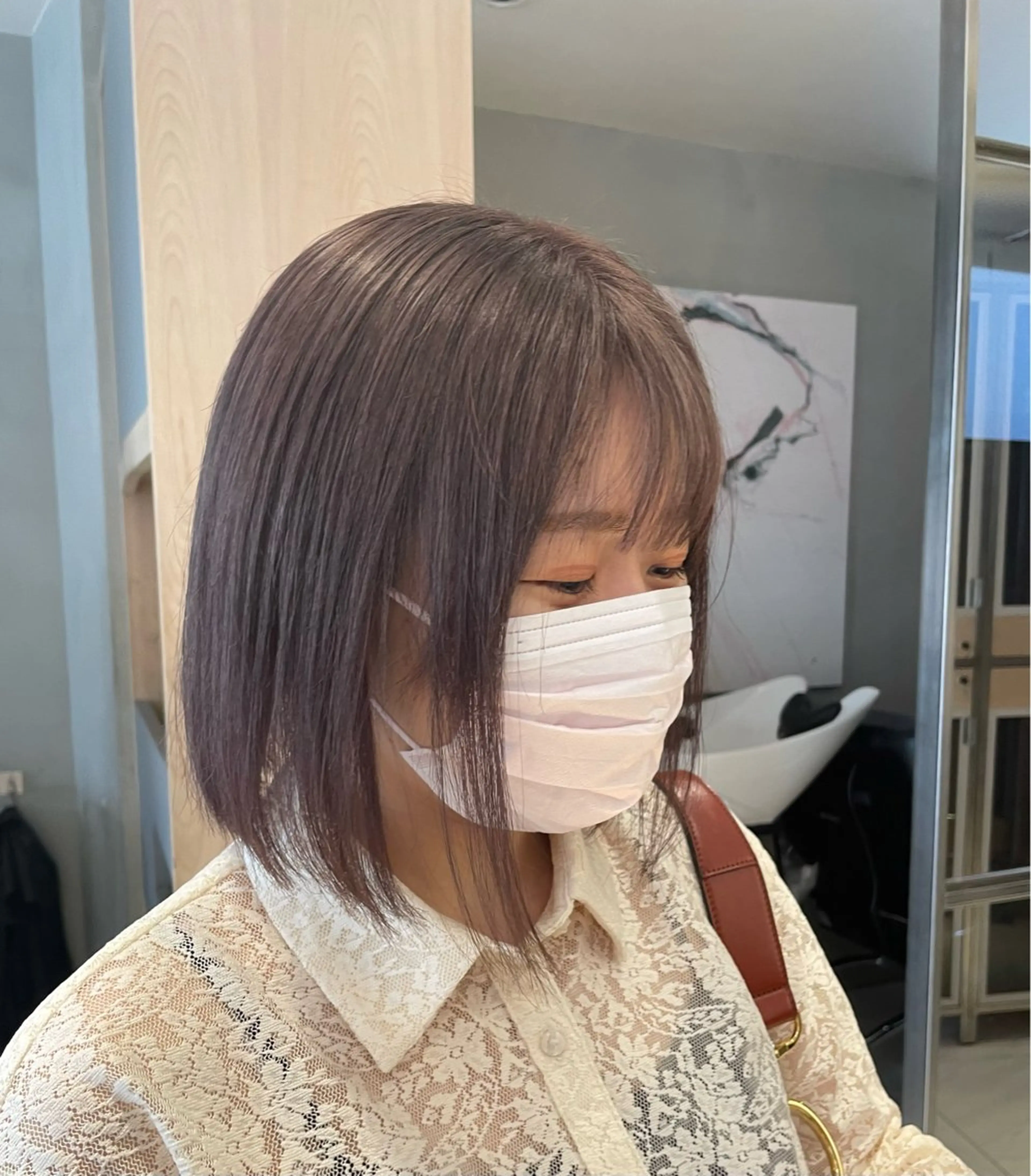 ショート カラー ヘアアレンジ 艶髪/レイヤーカット 🐣misakiのヘアスタイル