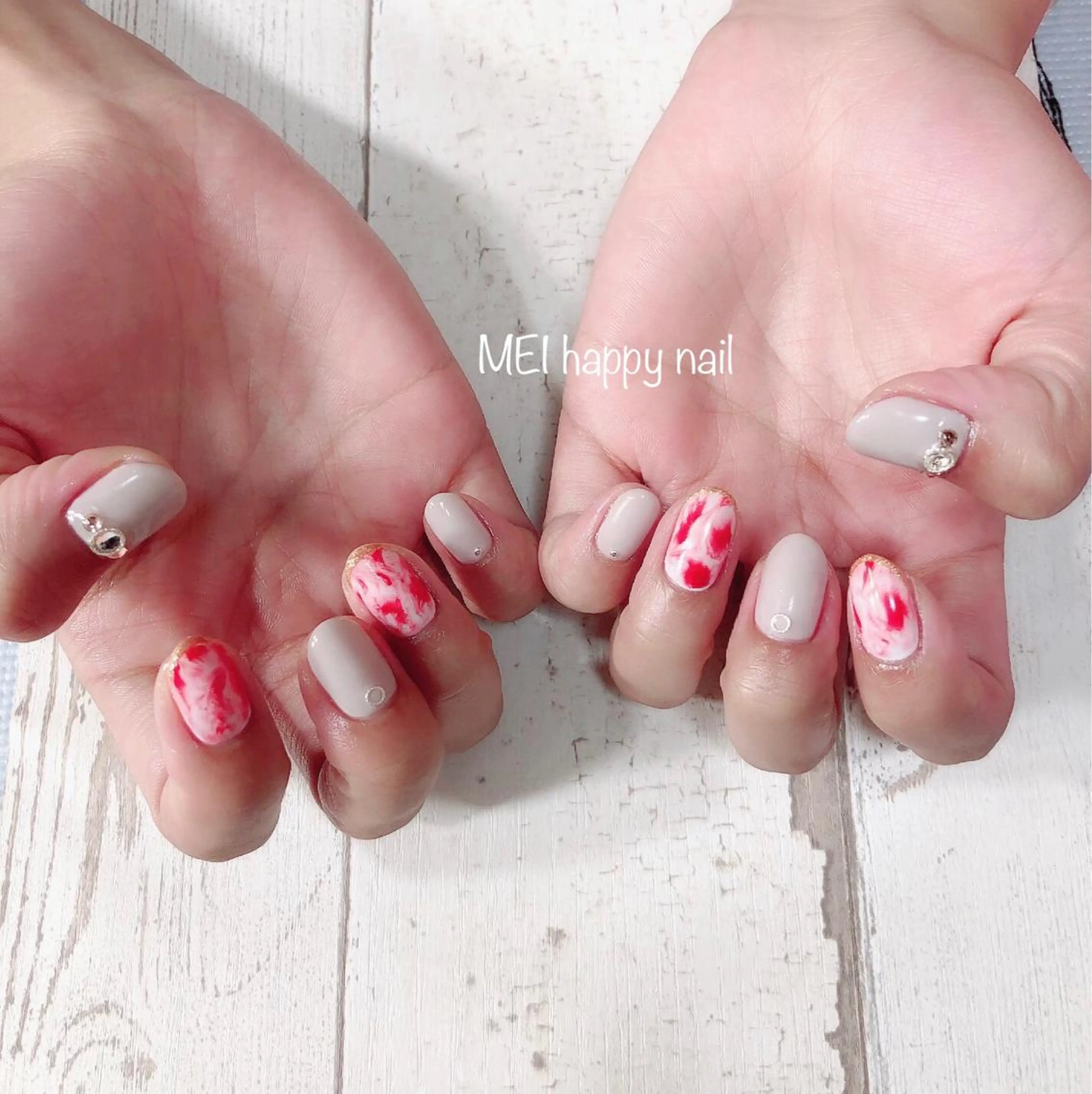 ネイル 北浦和 自爪育成ケアのネイルデザイン