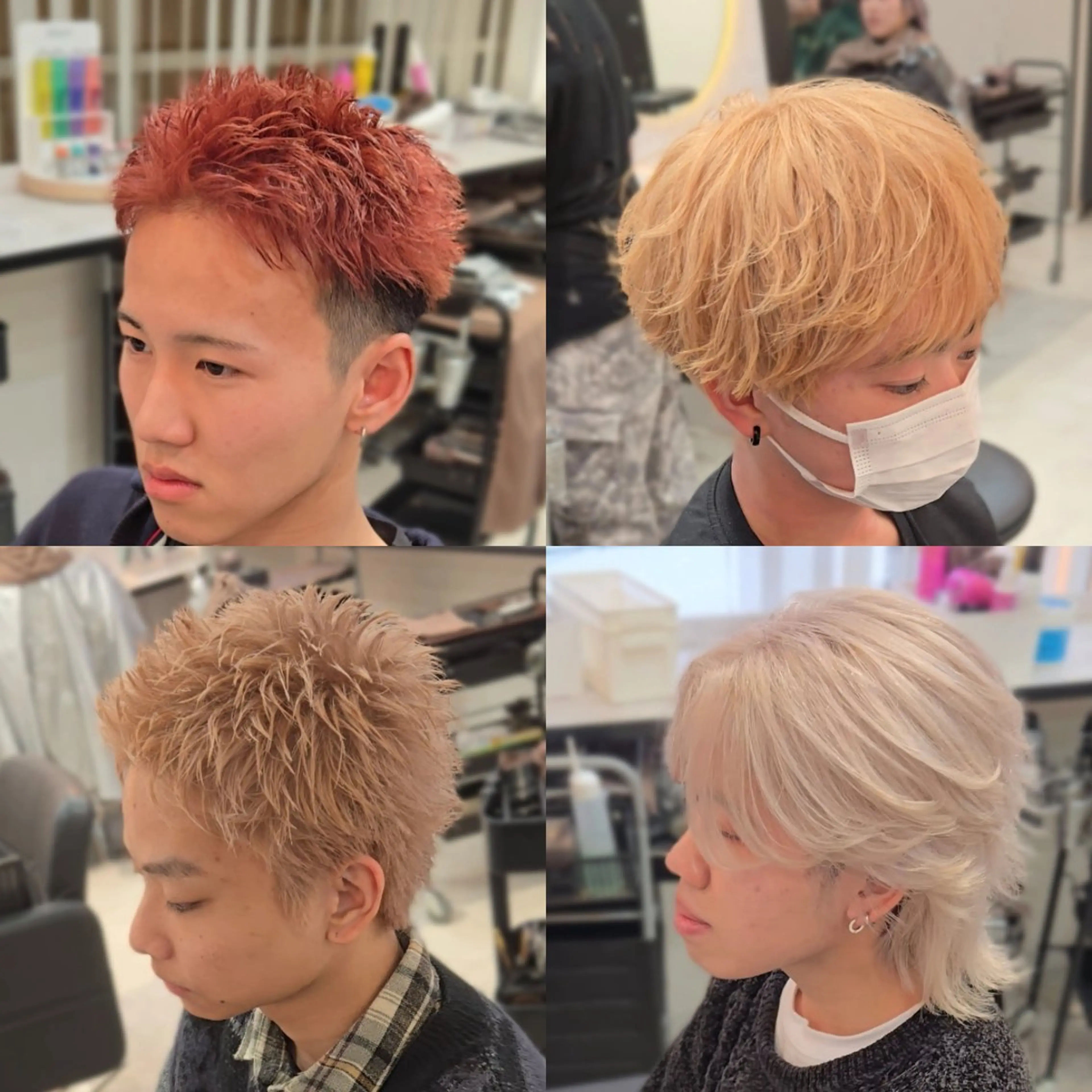 メンズカット×ブリーチカラーの写真