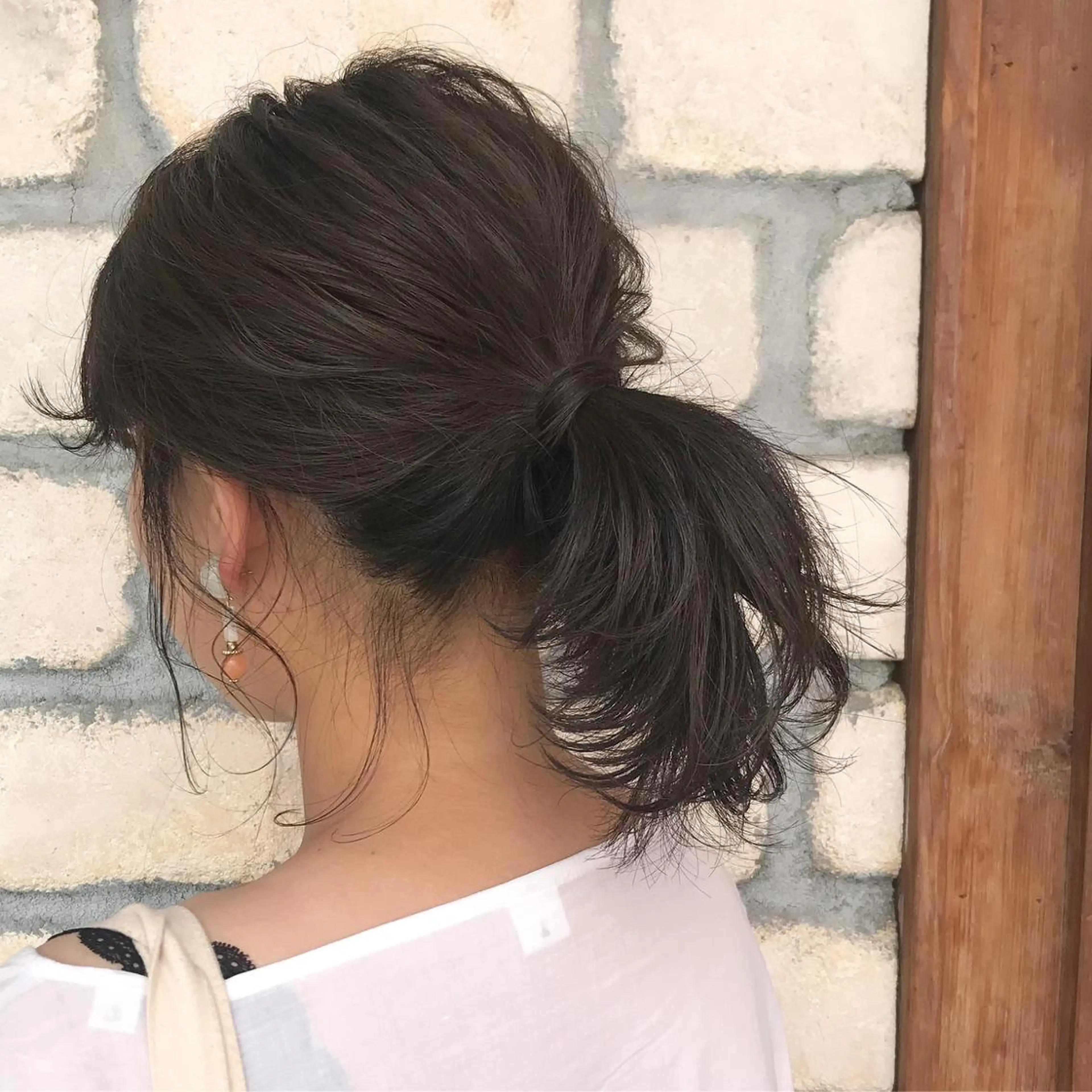 ミディアム カラー グレージュ ハイライトカラー ハイライト emme エミィ/立川のヘアスタイル