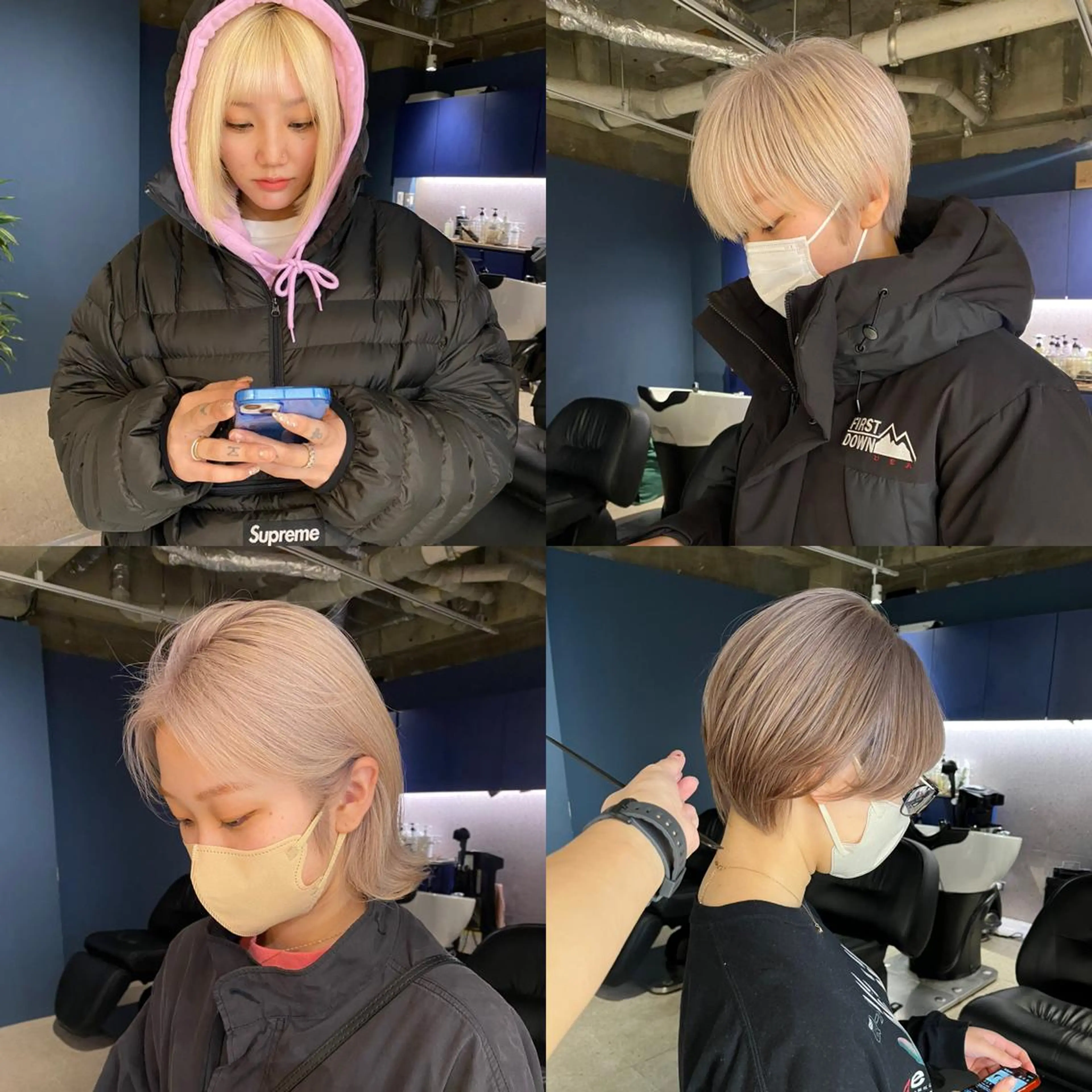 ショート カラー ハイトーン/ ボブ 中村麟のヘアスタイル