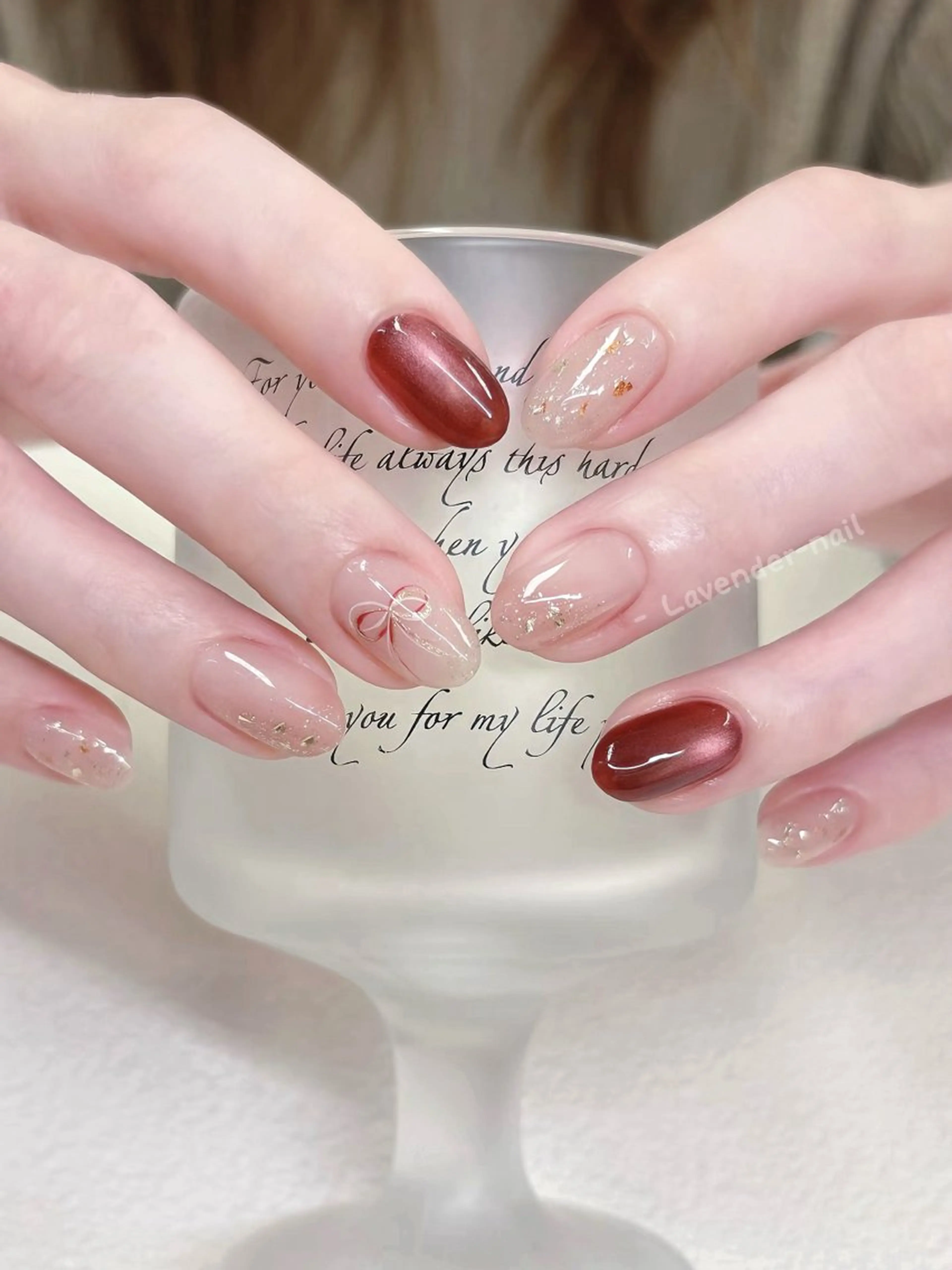 ネイル ハンドネイル Lavender nail·北18条のネイルデザイン